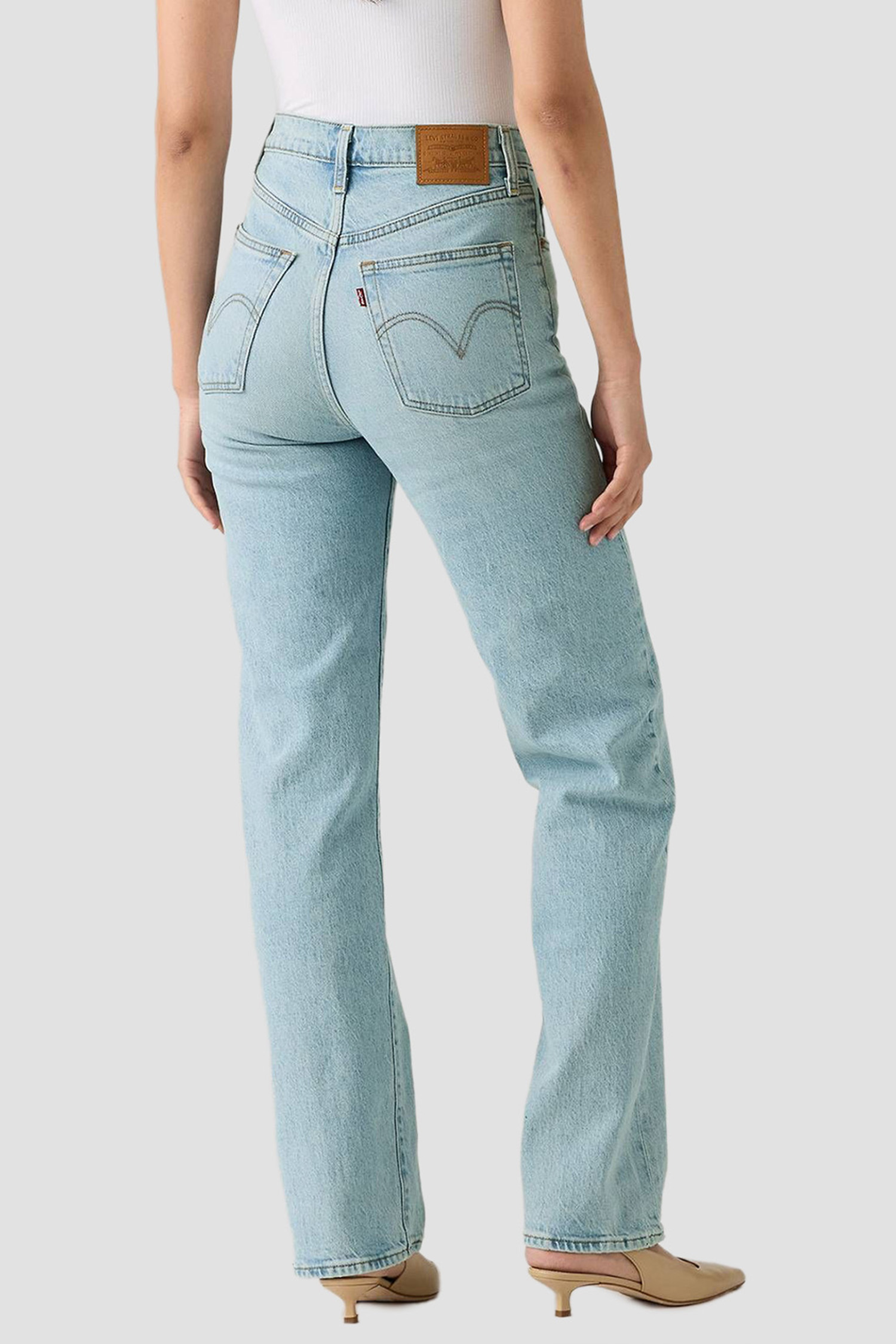 Жіночі блакитні джинси Ribcage Full Length Levi’s® 79078;0045