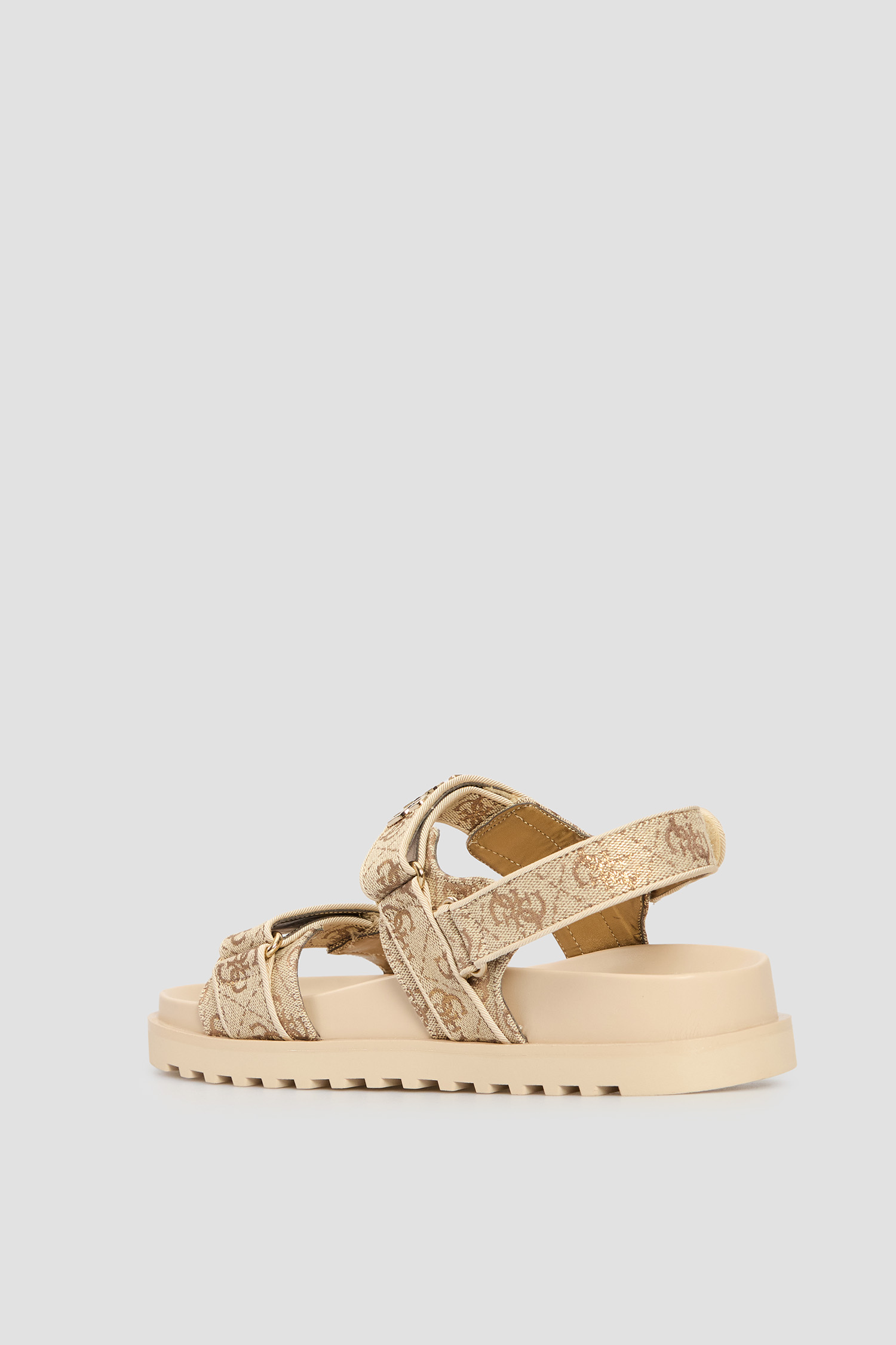 Женские золотистые сандалии с узором Guess FLJFDS.LEL03;GOLD