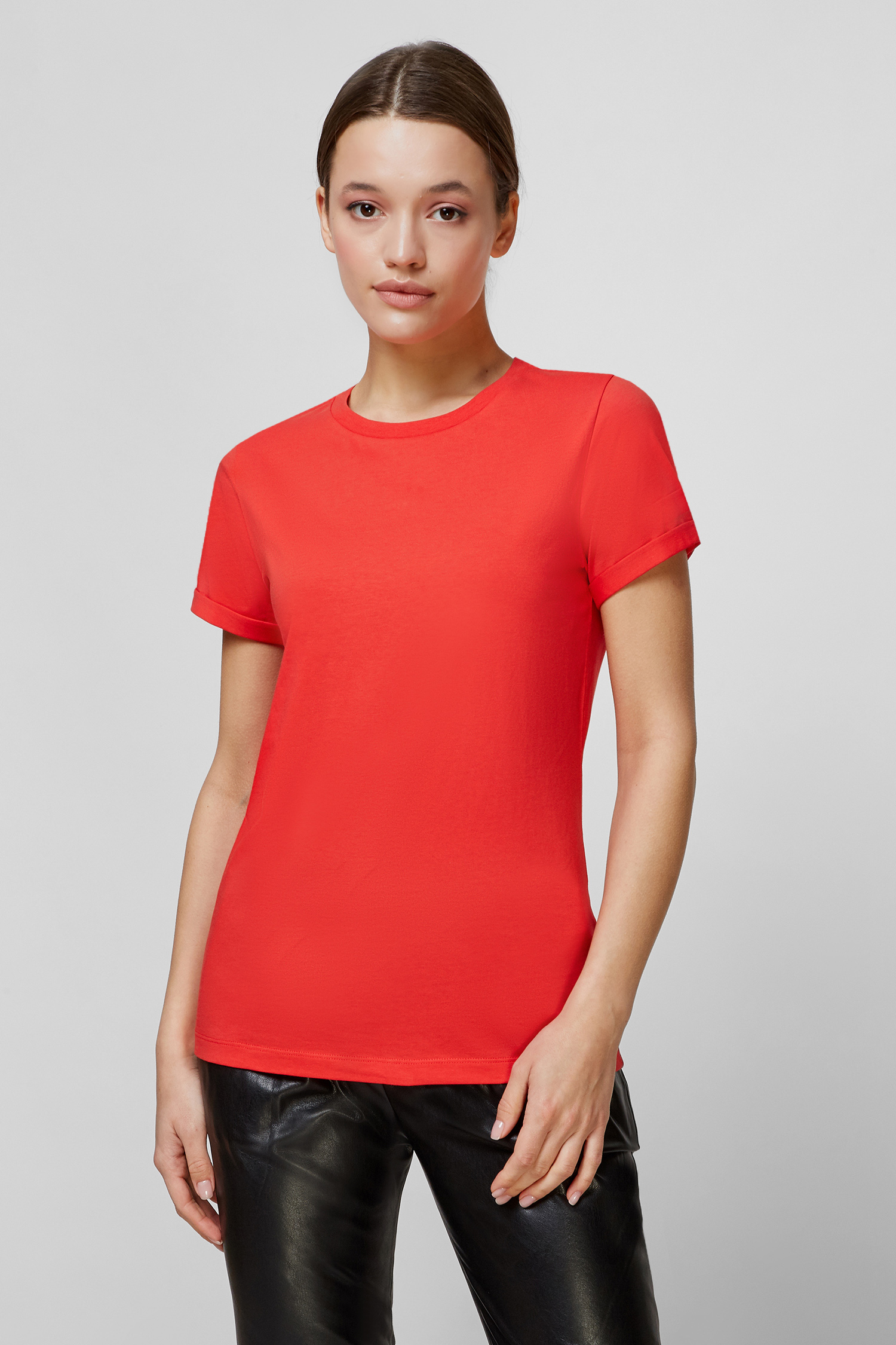 Женская красная футболка HUGO 50447858;627