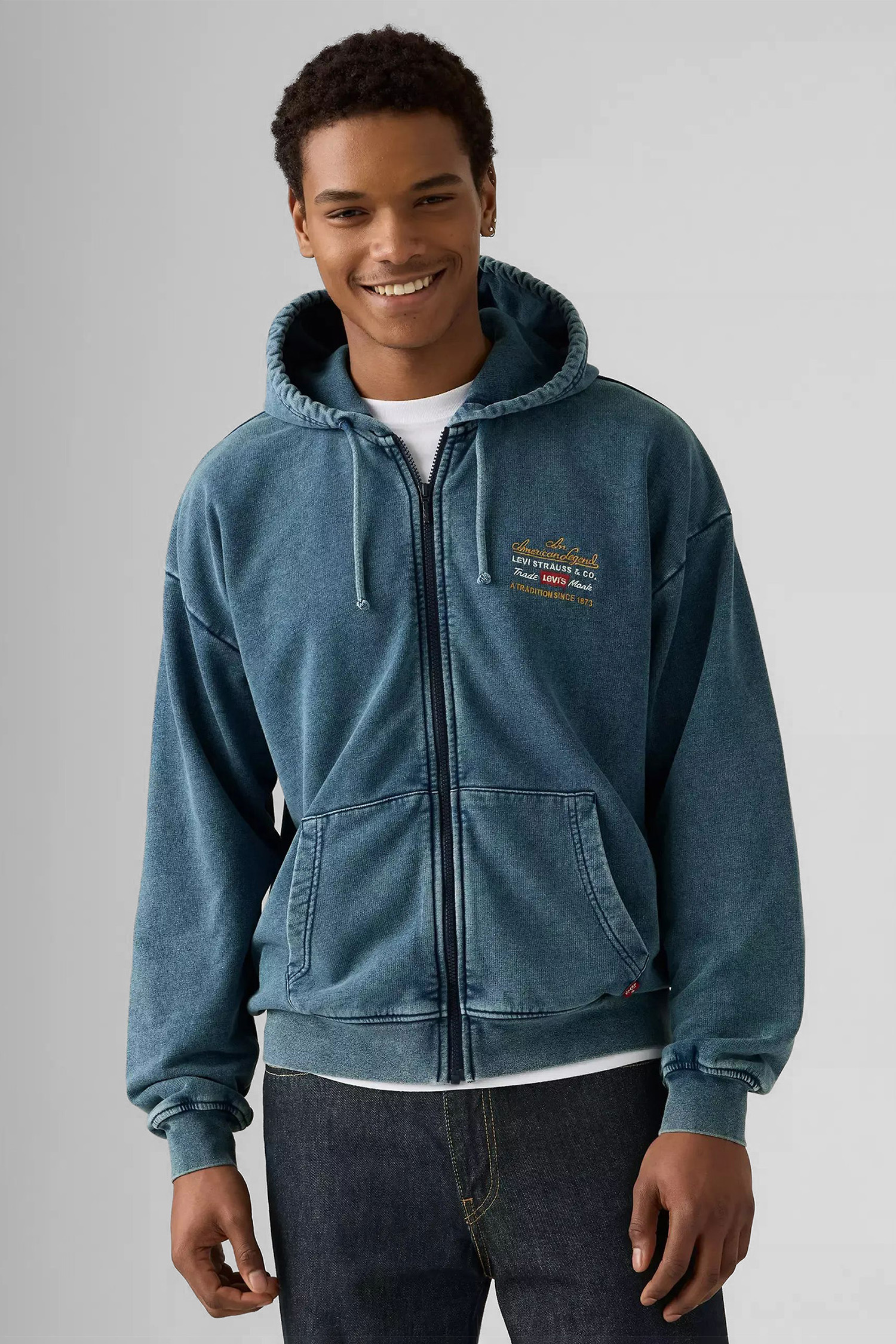 Чоловіча синя кофта на блискавці Levi’s® 003W1;0000