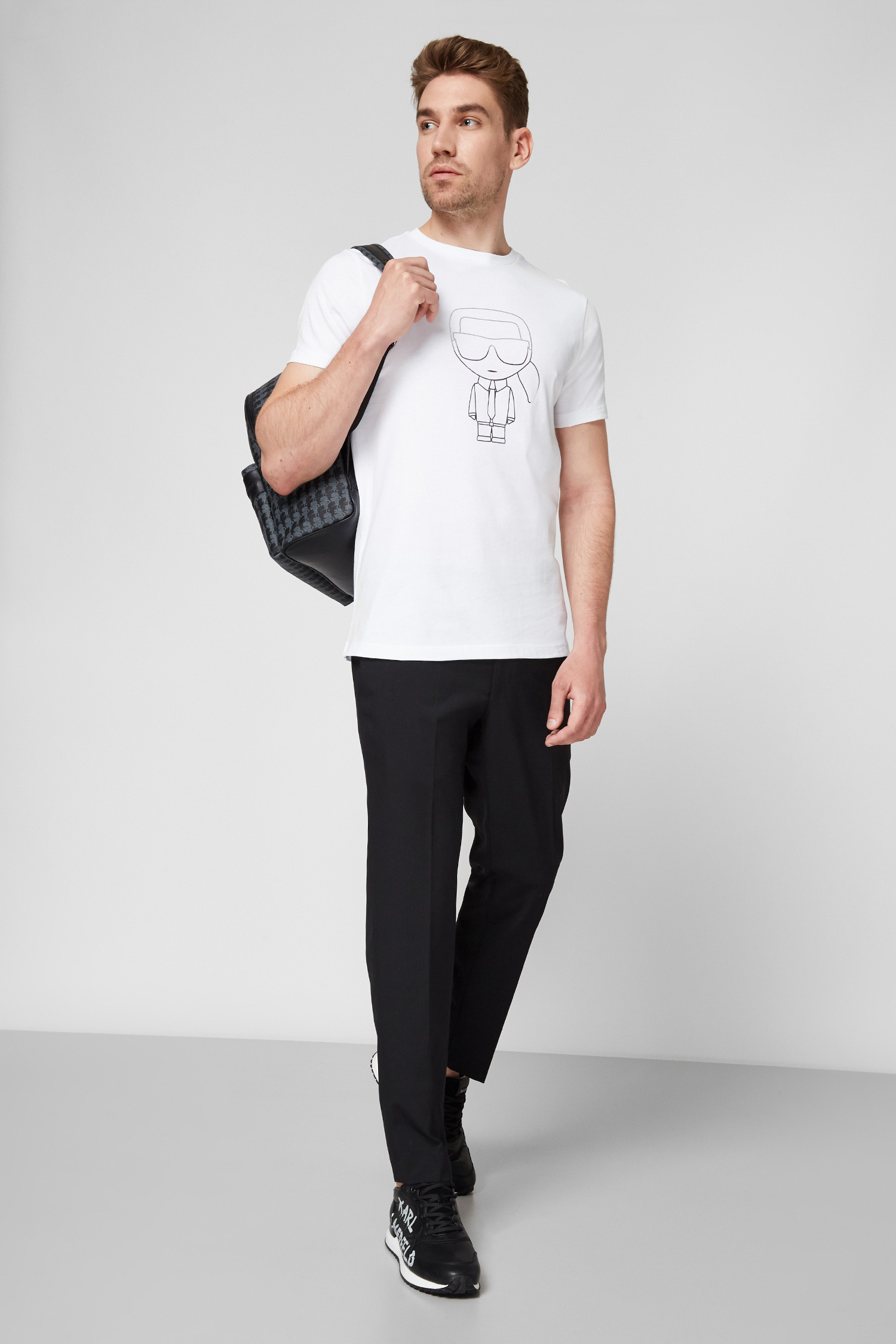 Мужская белая футболка Karl Lagerfeld 511224.755081;10