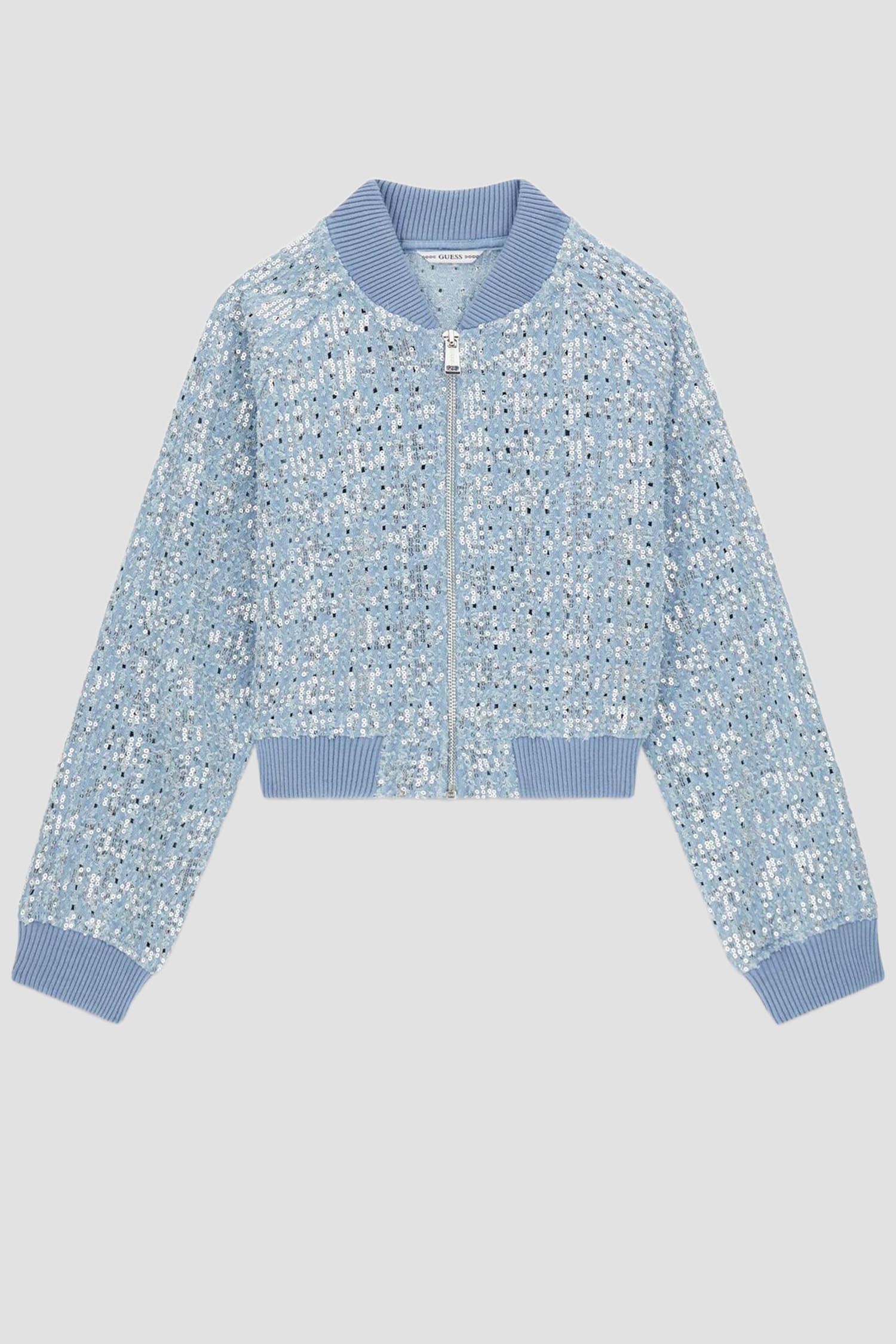 Дитячий блакитний джинсовий бомбер Guess Kids J6RN06.D7010;DSAW