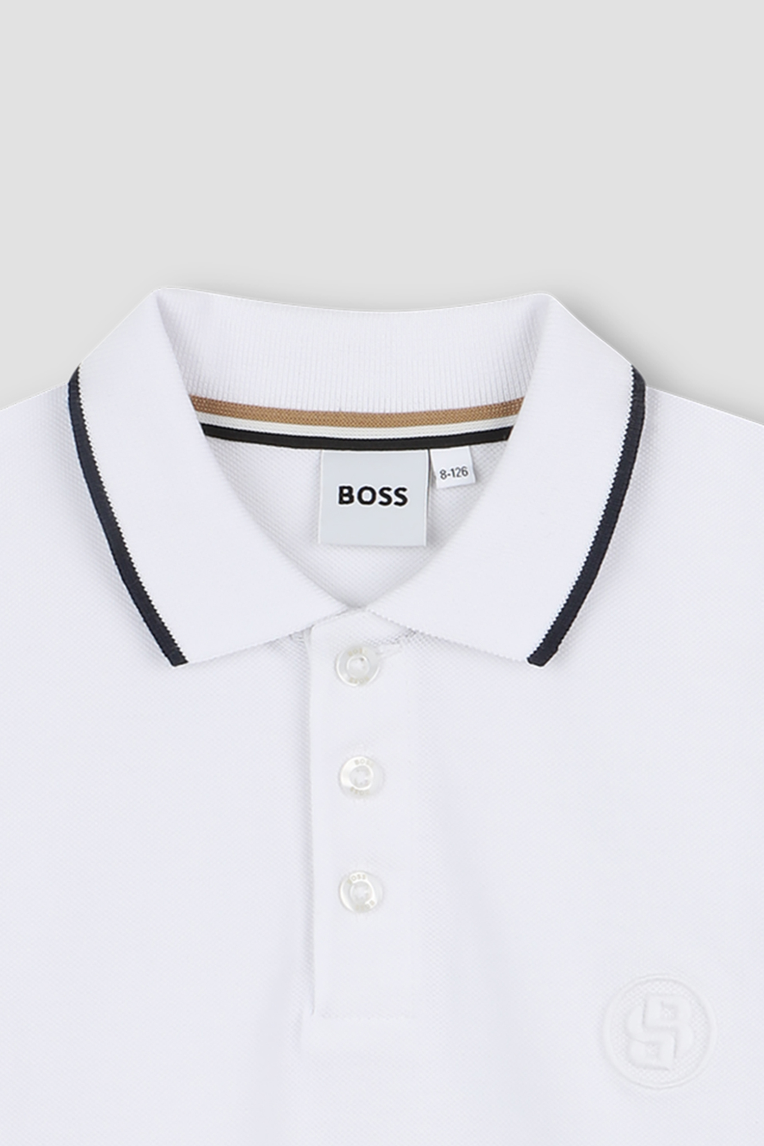 Дитяче біле поло BOSS kids J52012;10P