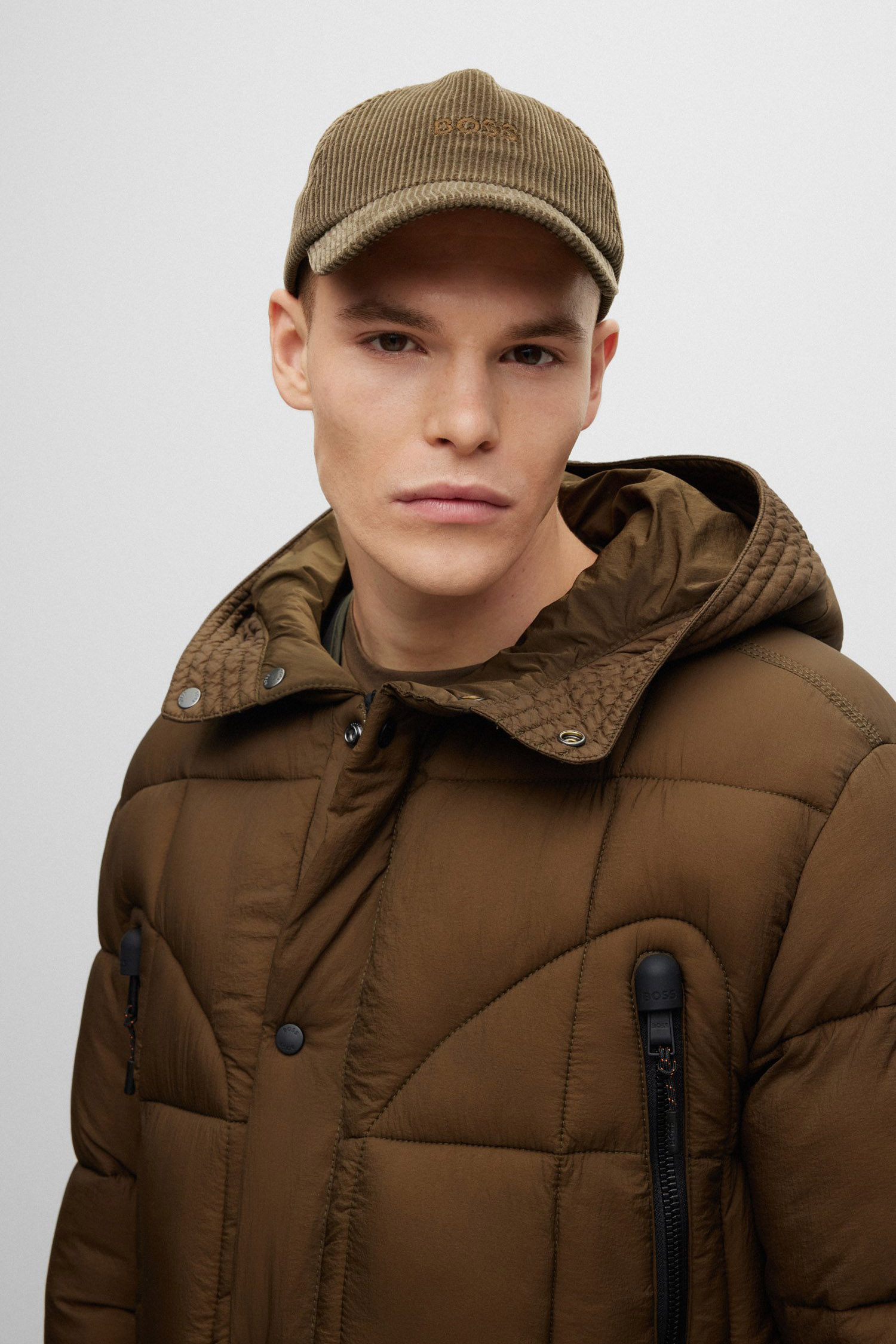 Чоловіча коричнева парка BOSS 50473879;308