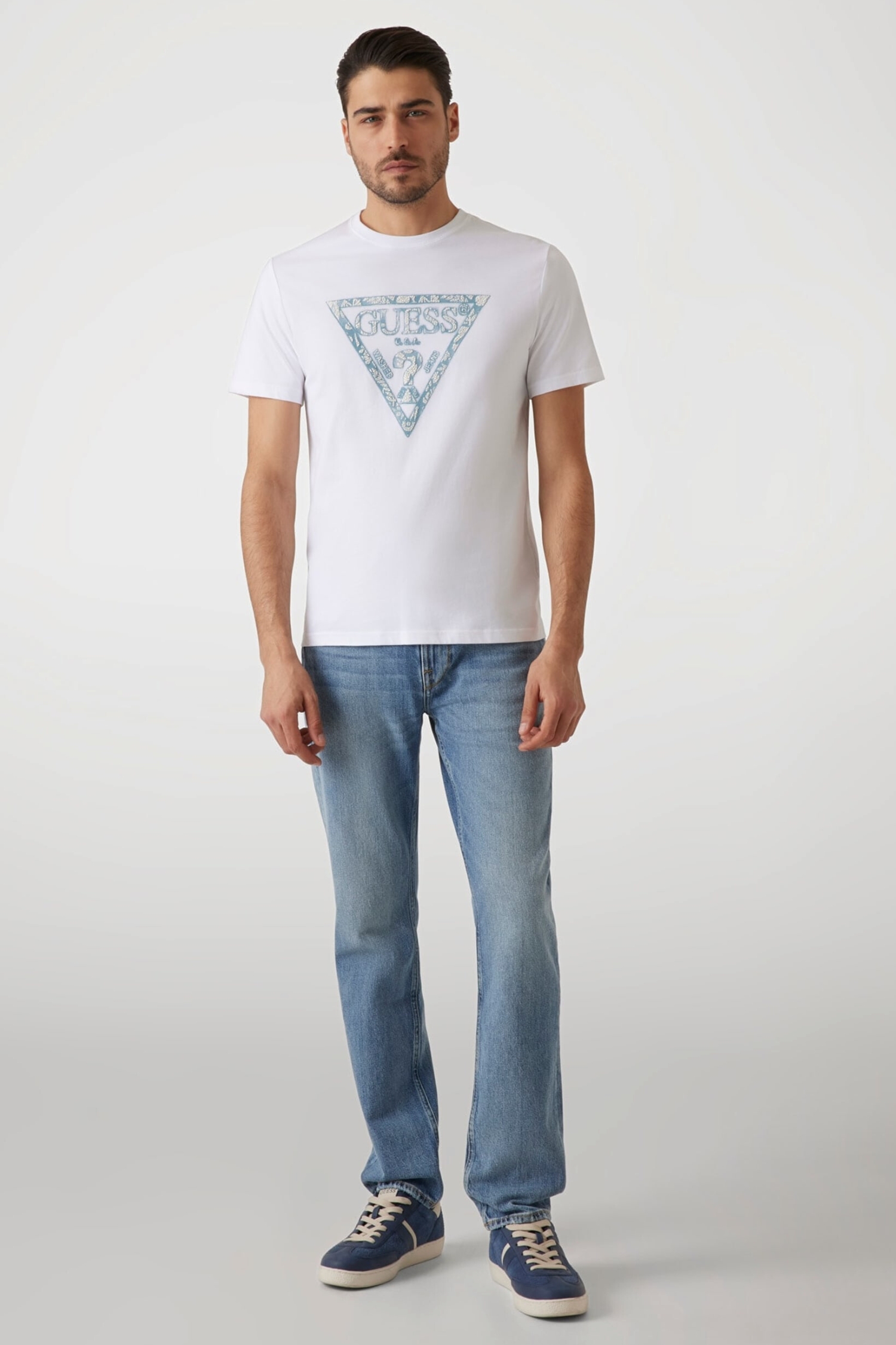 Мужская белая футболка Guess M5GI06.I3Z14;G011