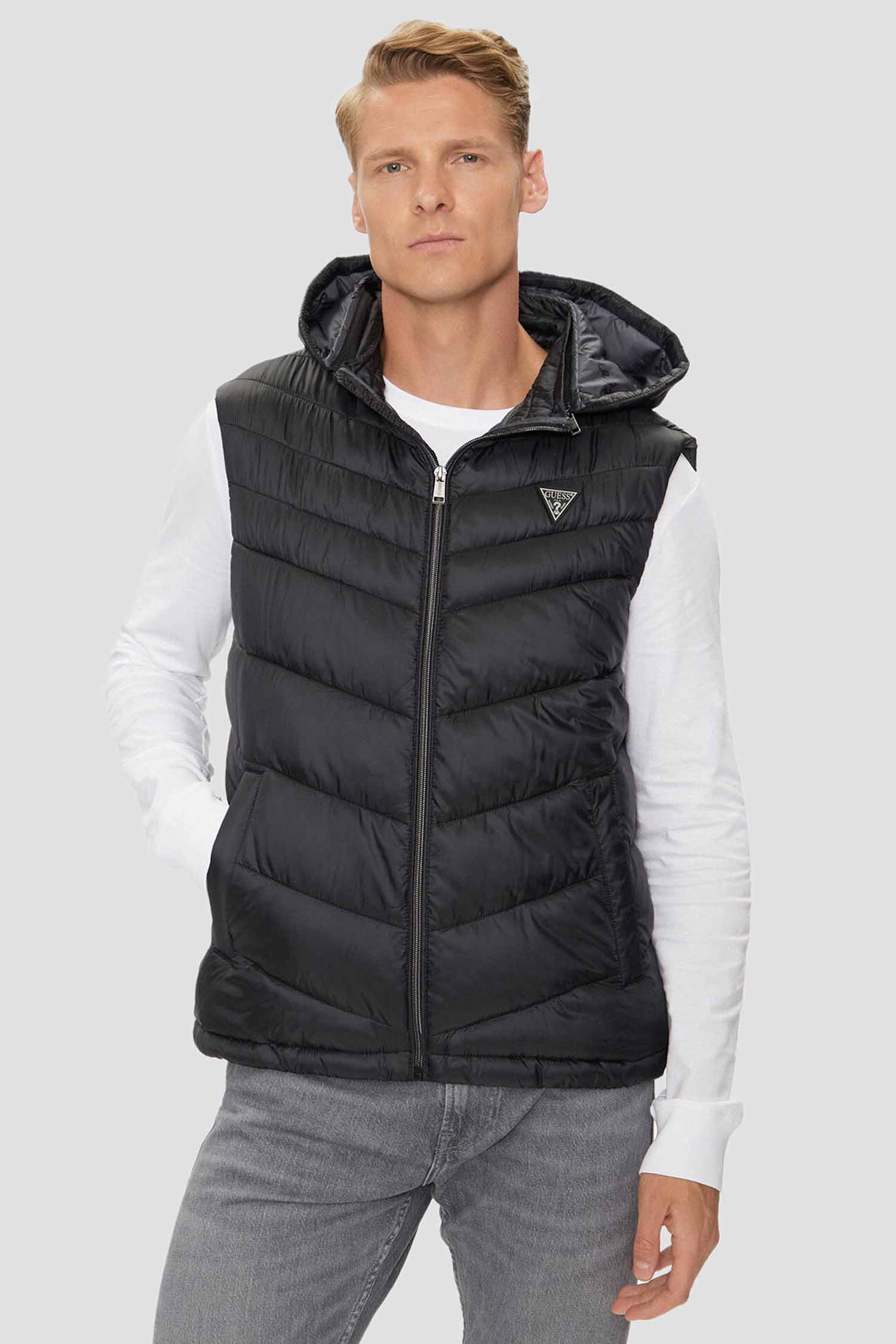 Мужской черный жилет Guess M4YN21.WG9P2;JBLK