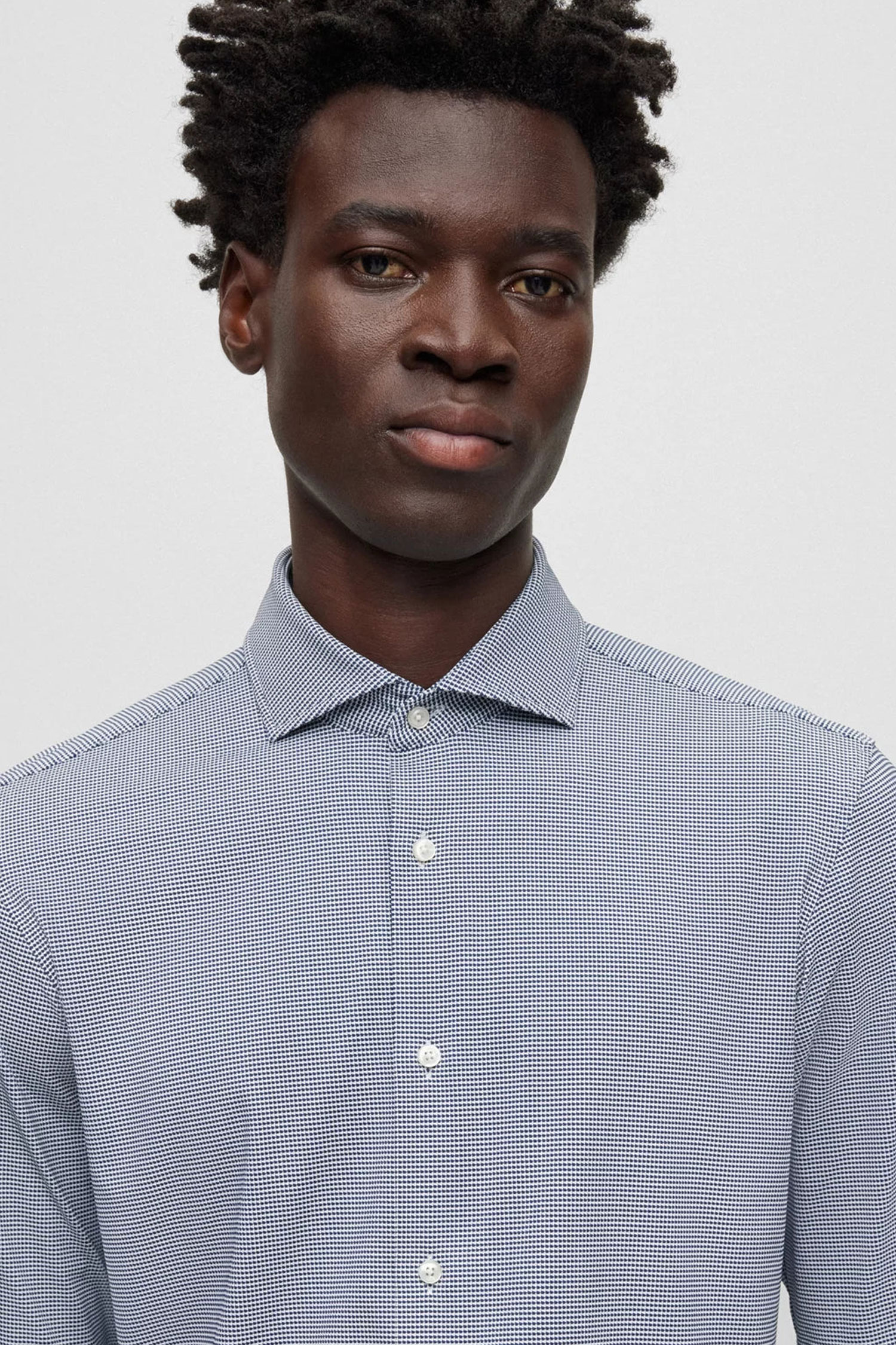 Мужская рубашка с узором BOSS 50503097;405