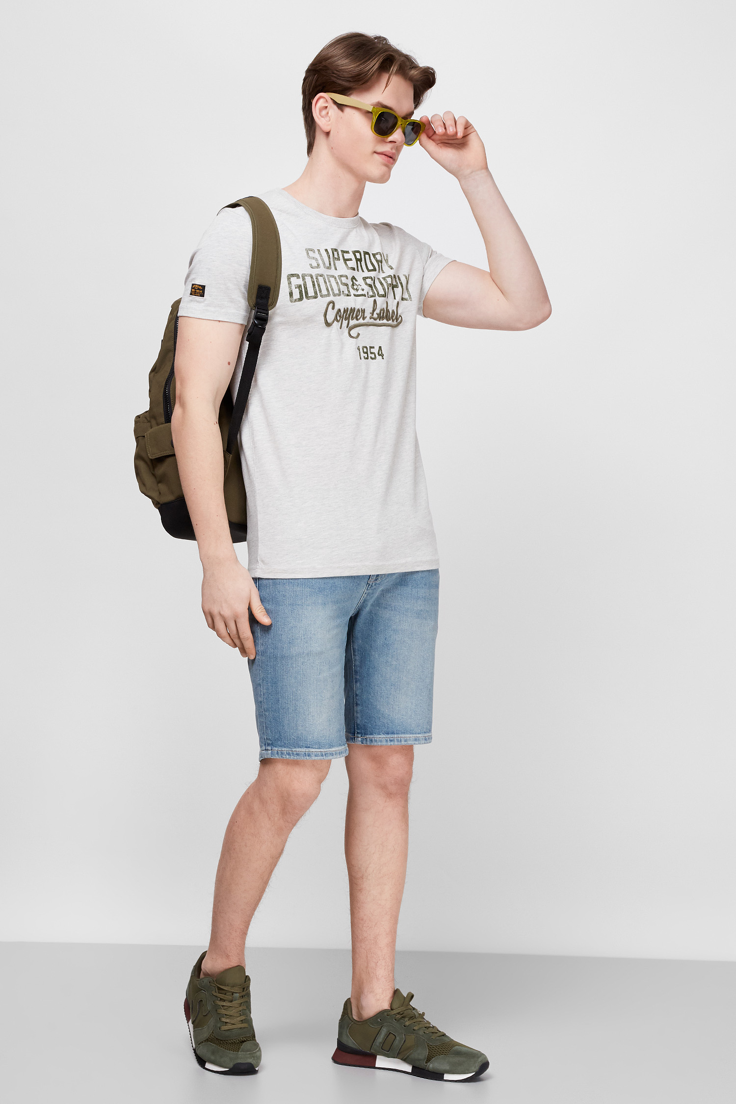 Серая футболка для парней SuperDry M1011196A;5EW