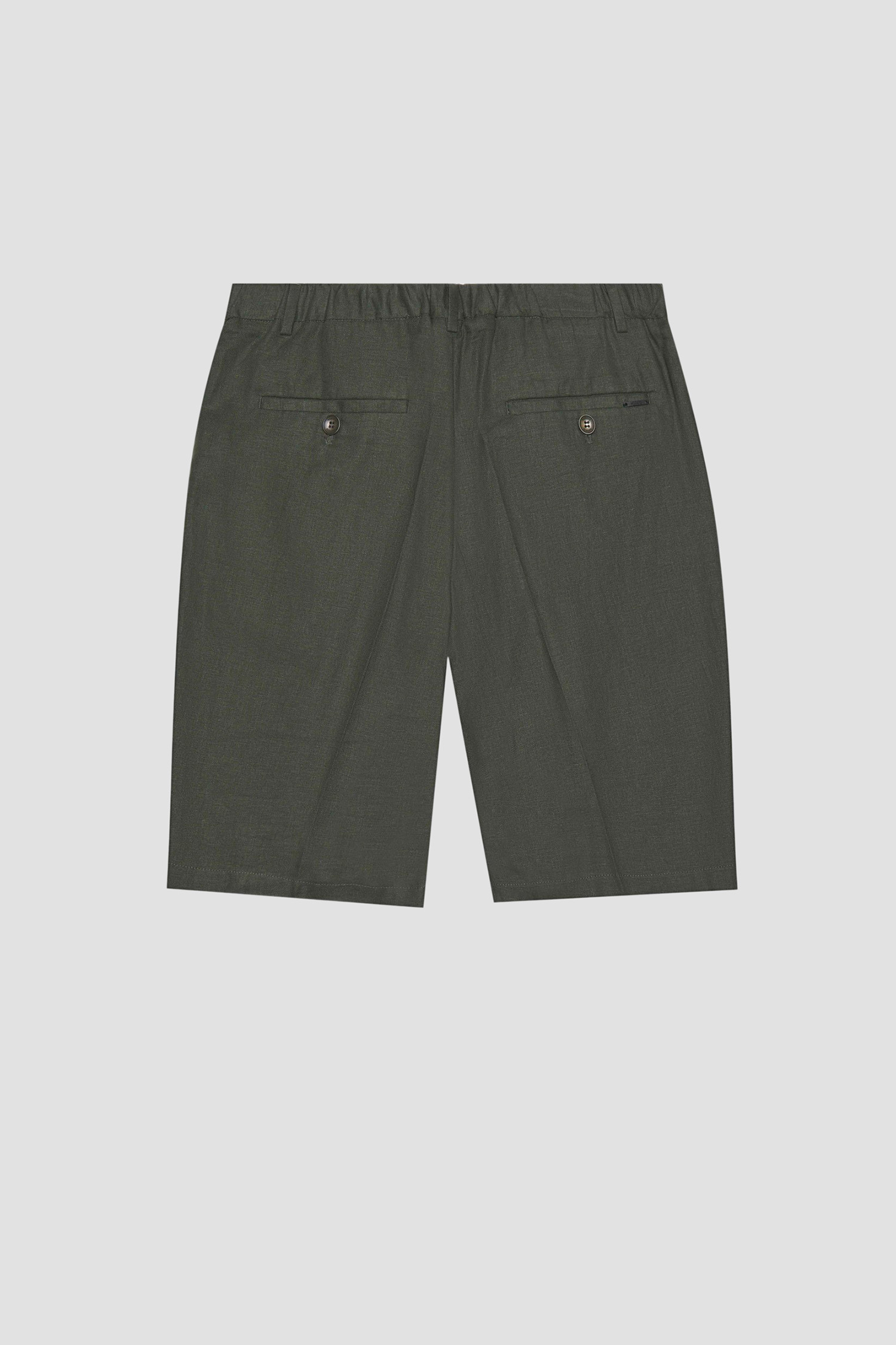 Мужские зеленые льняные шорты Antony Morato MMSH00204.FA800126;4072
