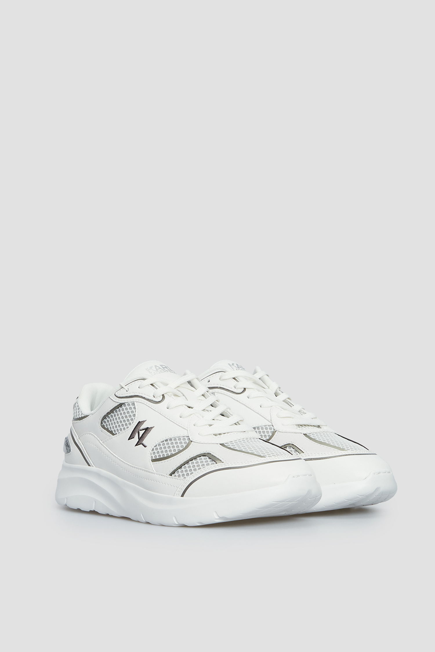 Мужские белые кожаные кроссовки Karl Lagerfeld 541475.855022;10