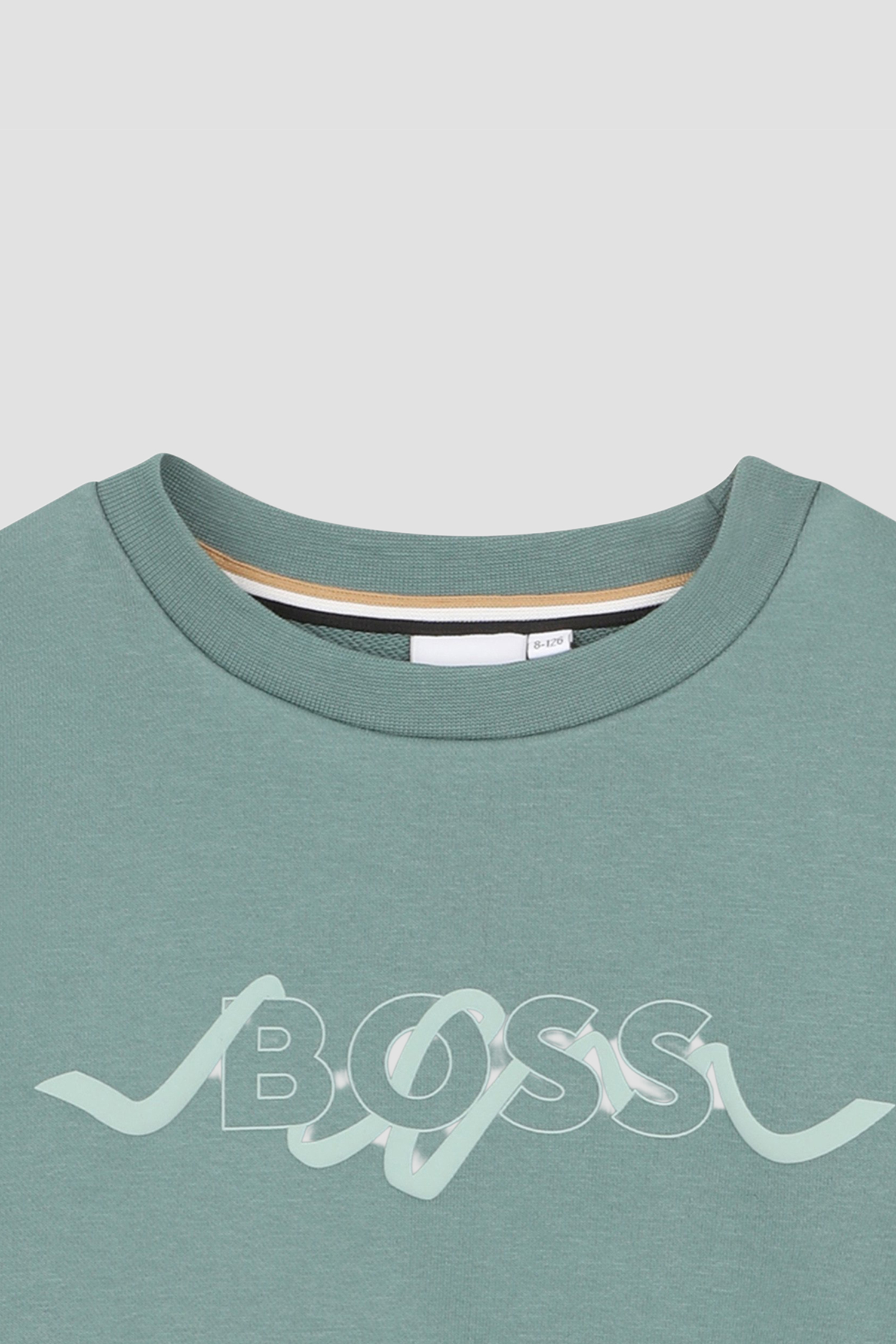 Дитячий зелений світшот BOSS kids J53022;C661