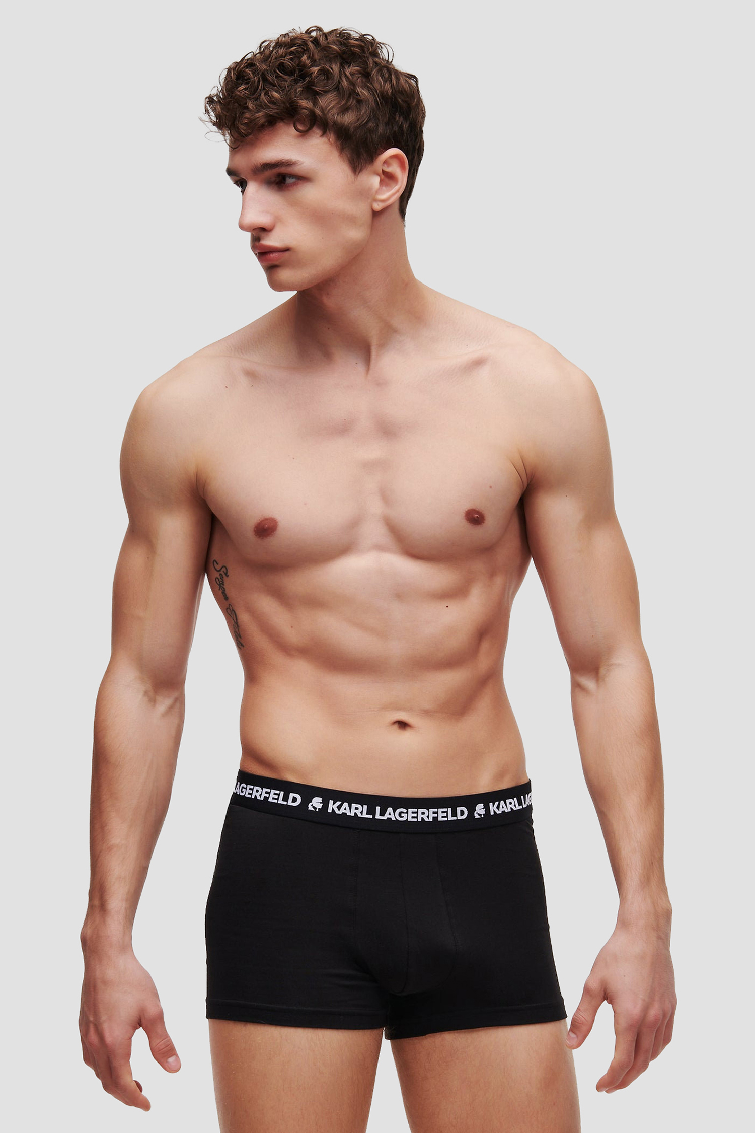 Мужские черные боксеры (5 шт) Karl Lagerfeld A1M47082;999