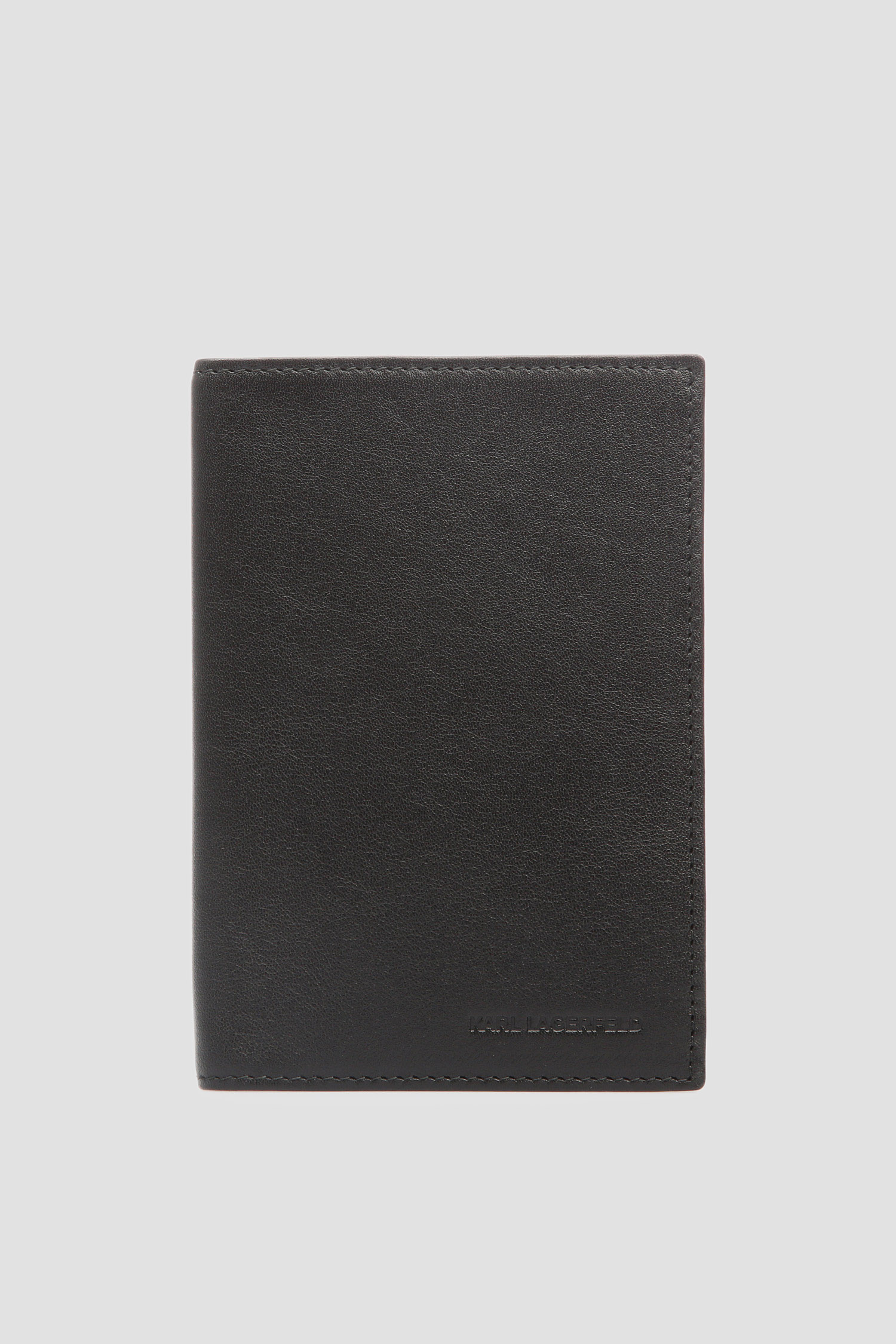 Мужская черная кожаная обложка для паспорта Karl Lagerfeld 591464.815416;993