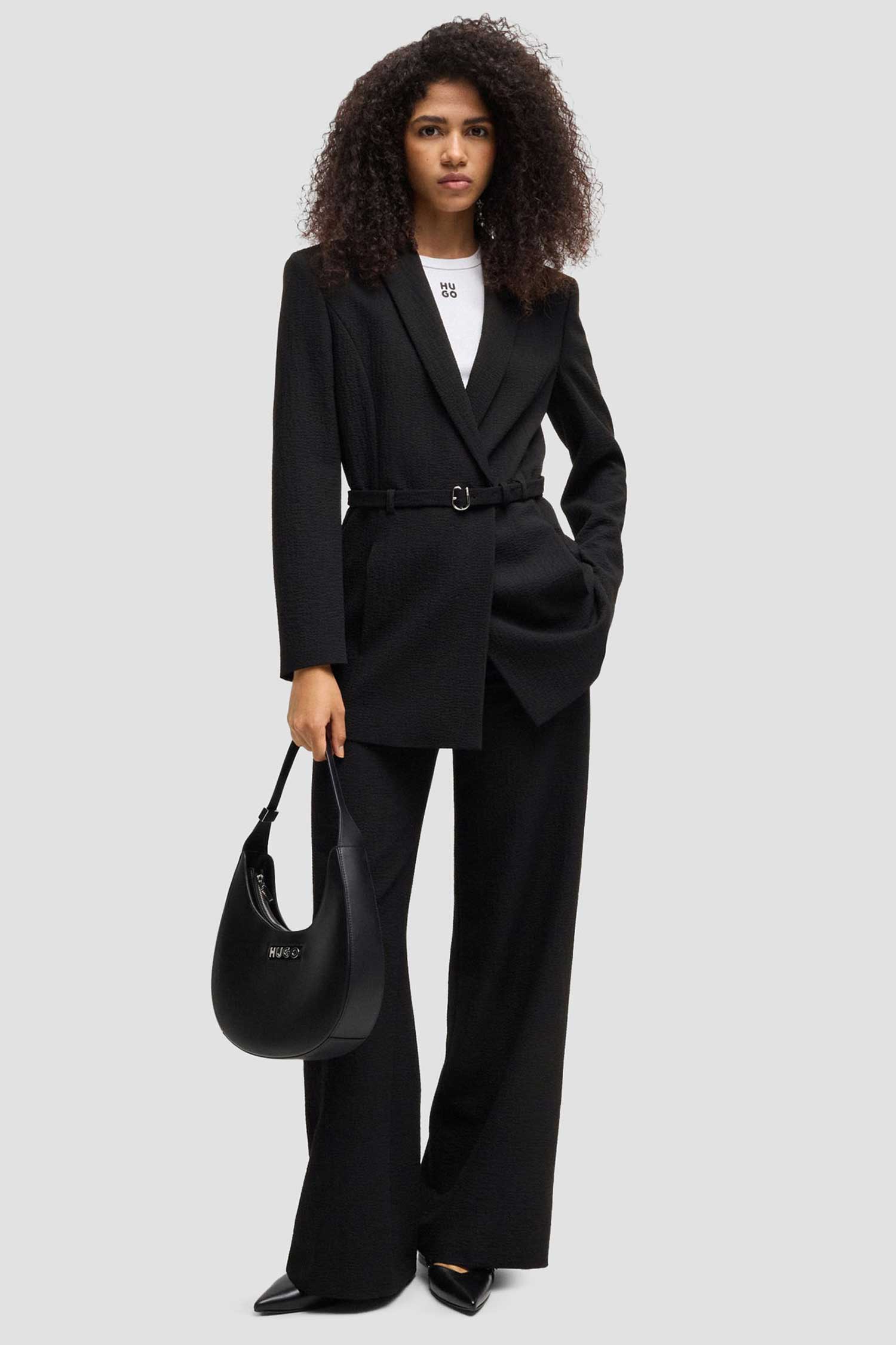 Жіночий чорний жакет HUGO 50537559;001