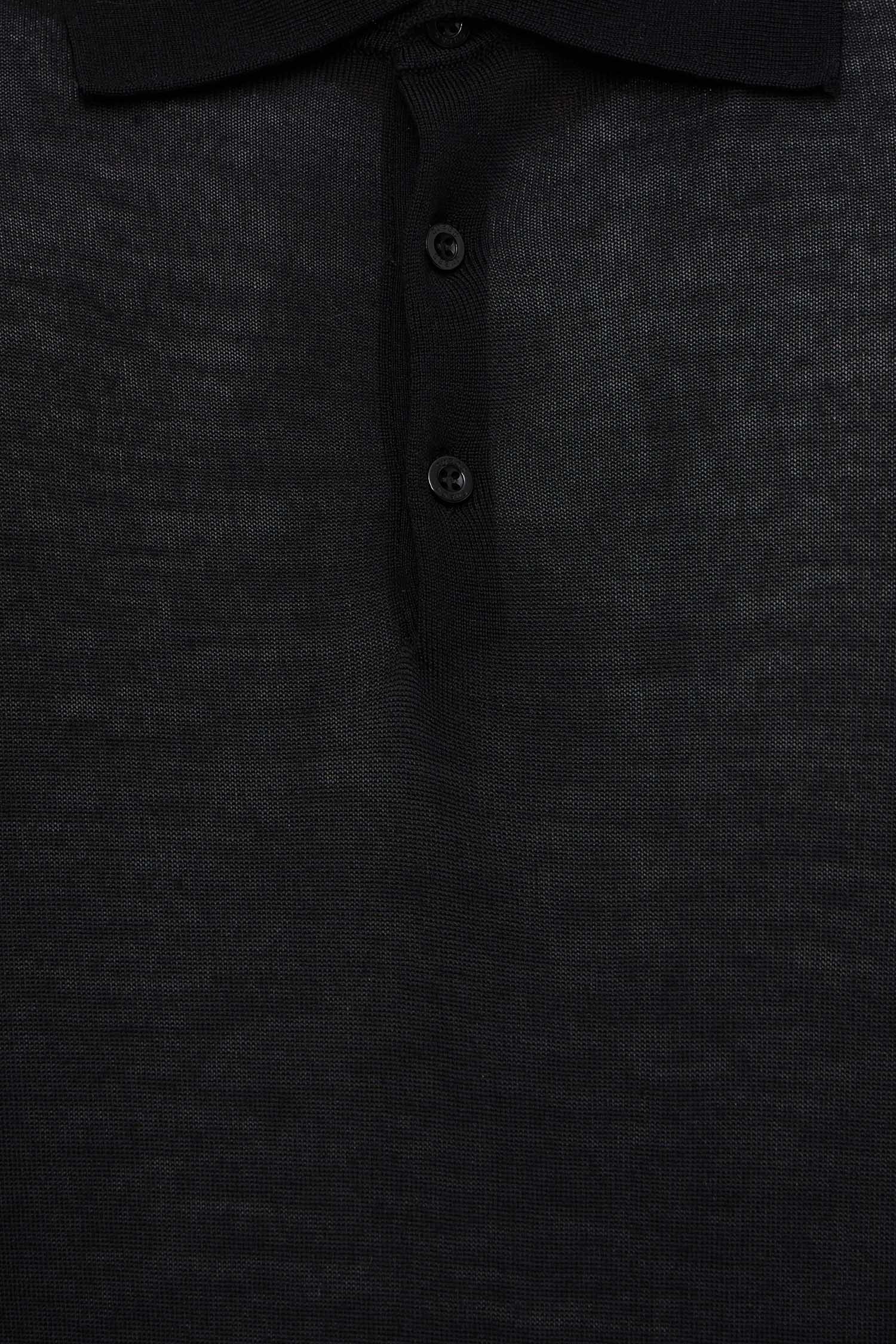 Мужское черное шерстяное поло Guess M6BR41.Z1588;JBLK