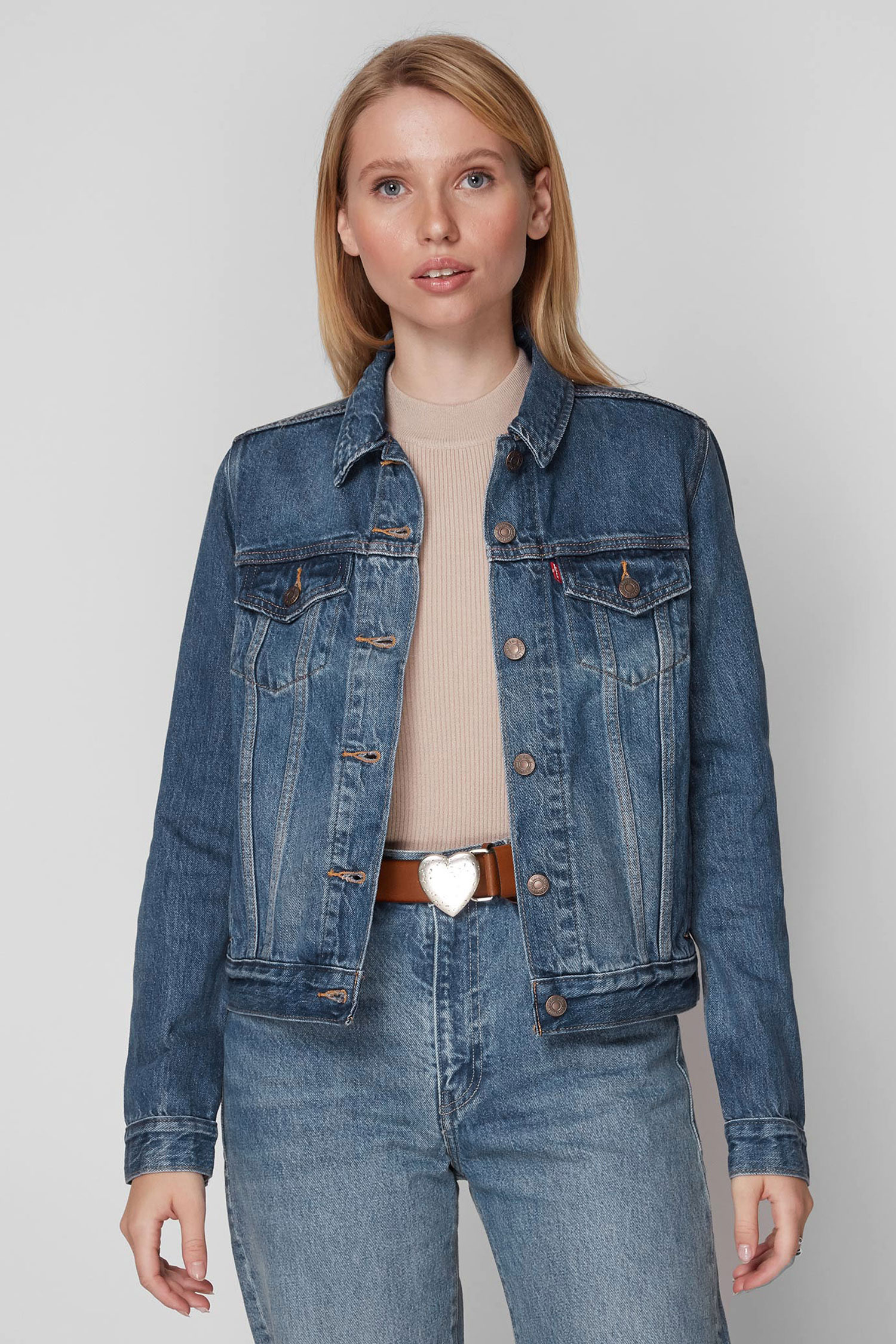 Женская синяя джинсовая куртка Levi’s® 29945;0063