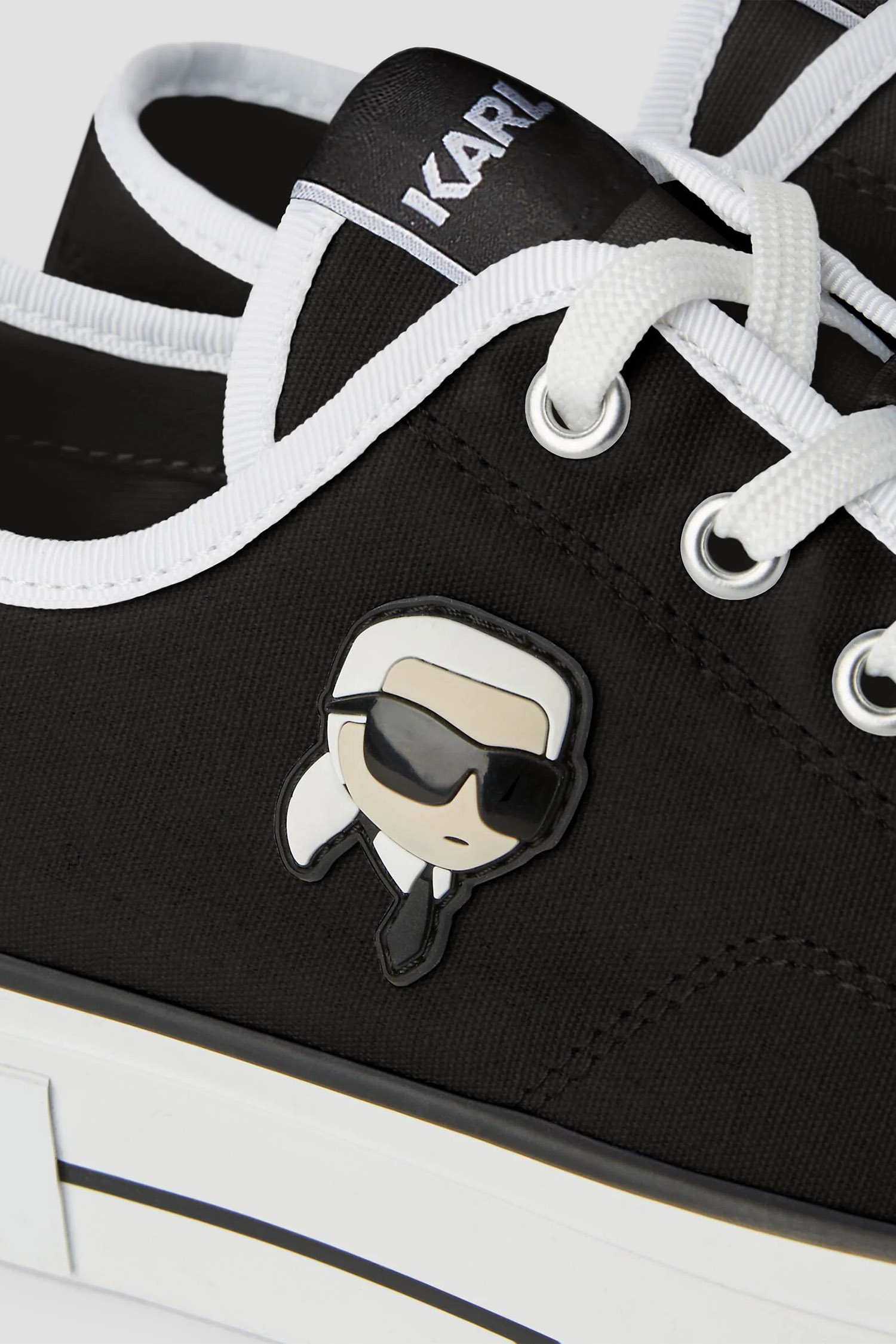 Женские черные кеды KAMPUS MAX Karl Lagerfeld KL60424;900