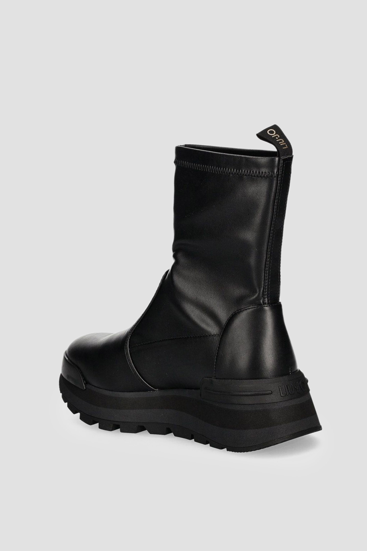 Жіночі чорні шкіряні напівчоботи Liu Jo BF4055.EX046;22222