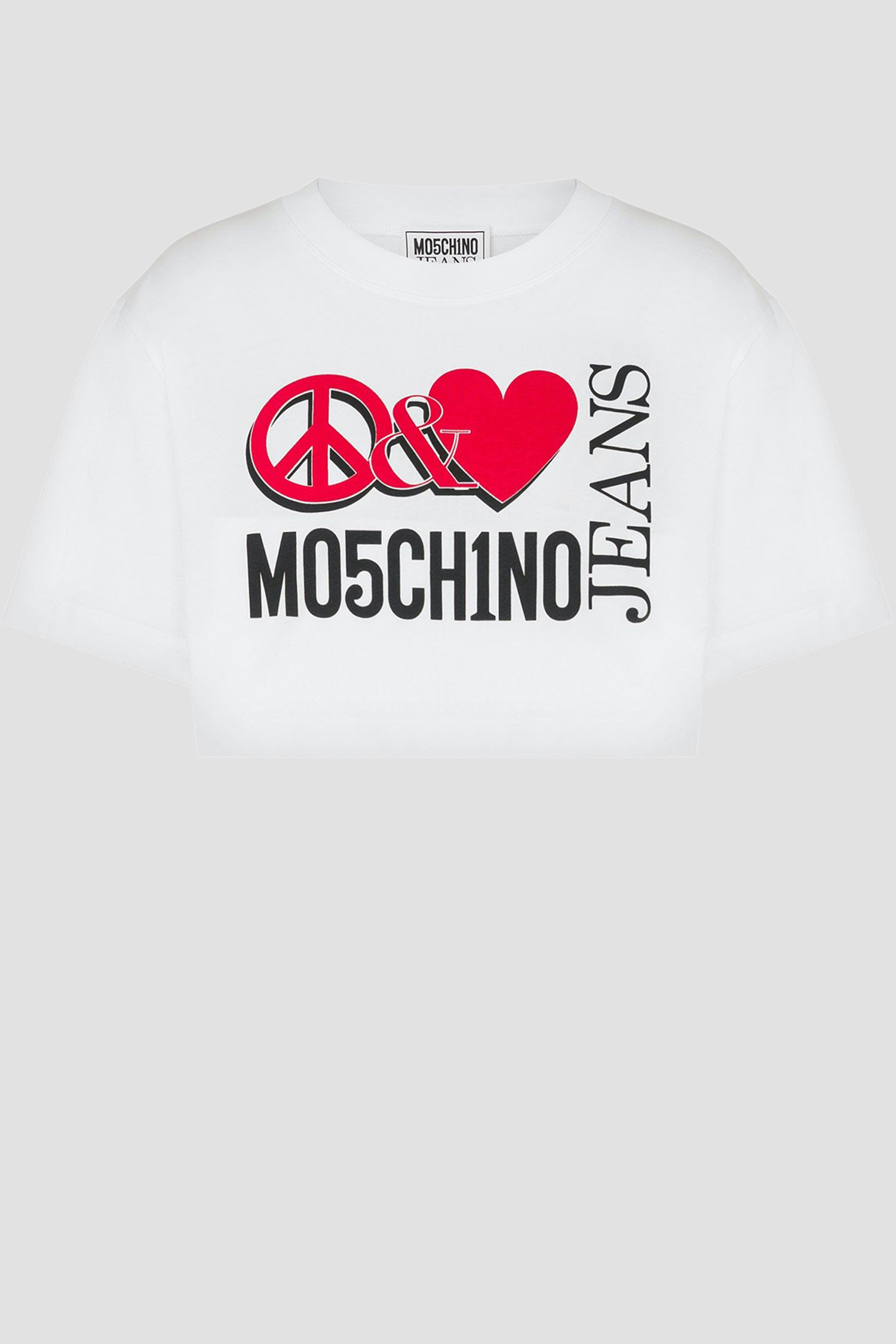 Женский белый топ Moschino J0703.3262;3001
