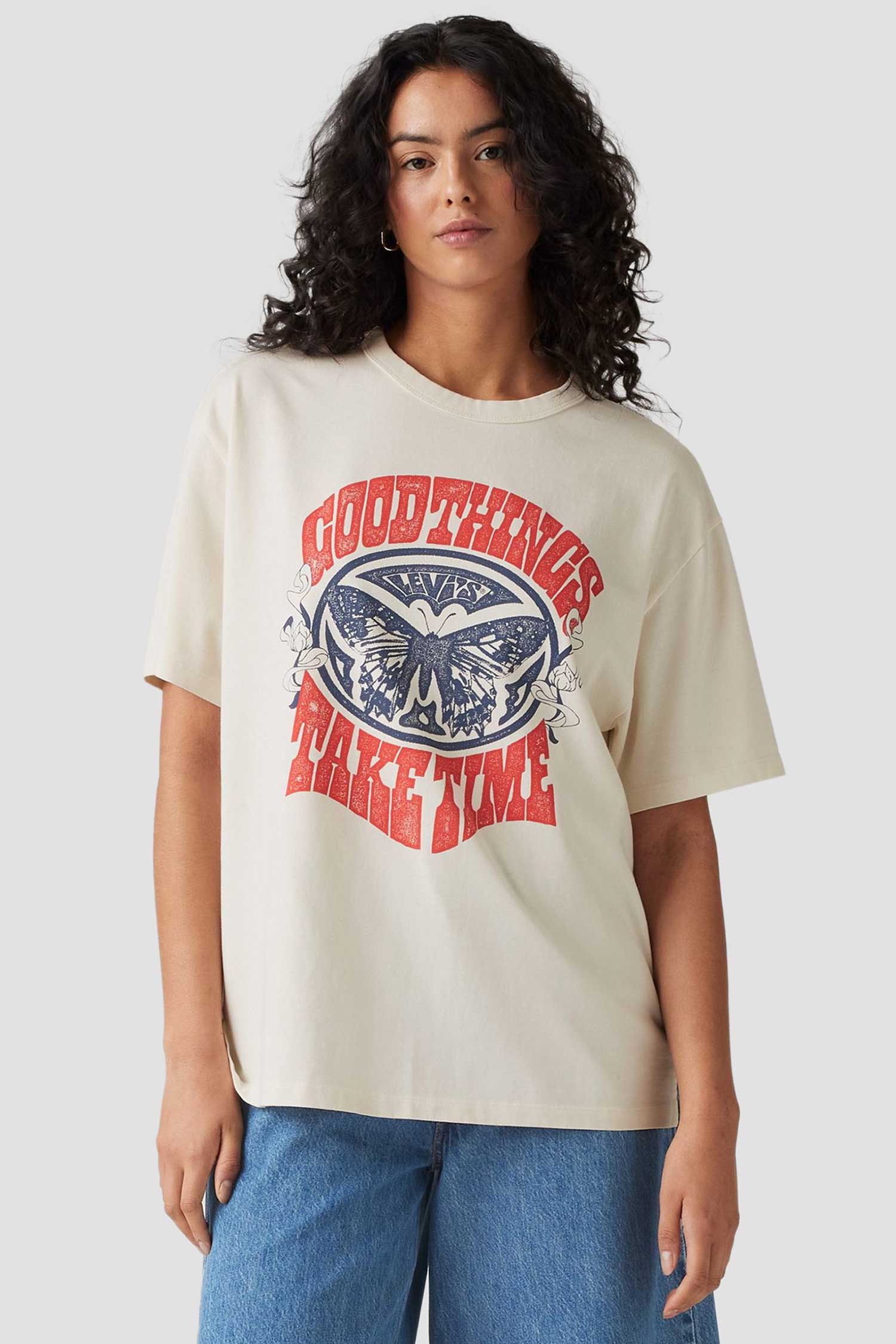 Женская белая футболка Levi’s® 001MX;0000
