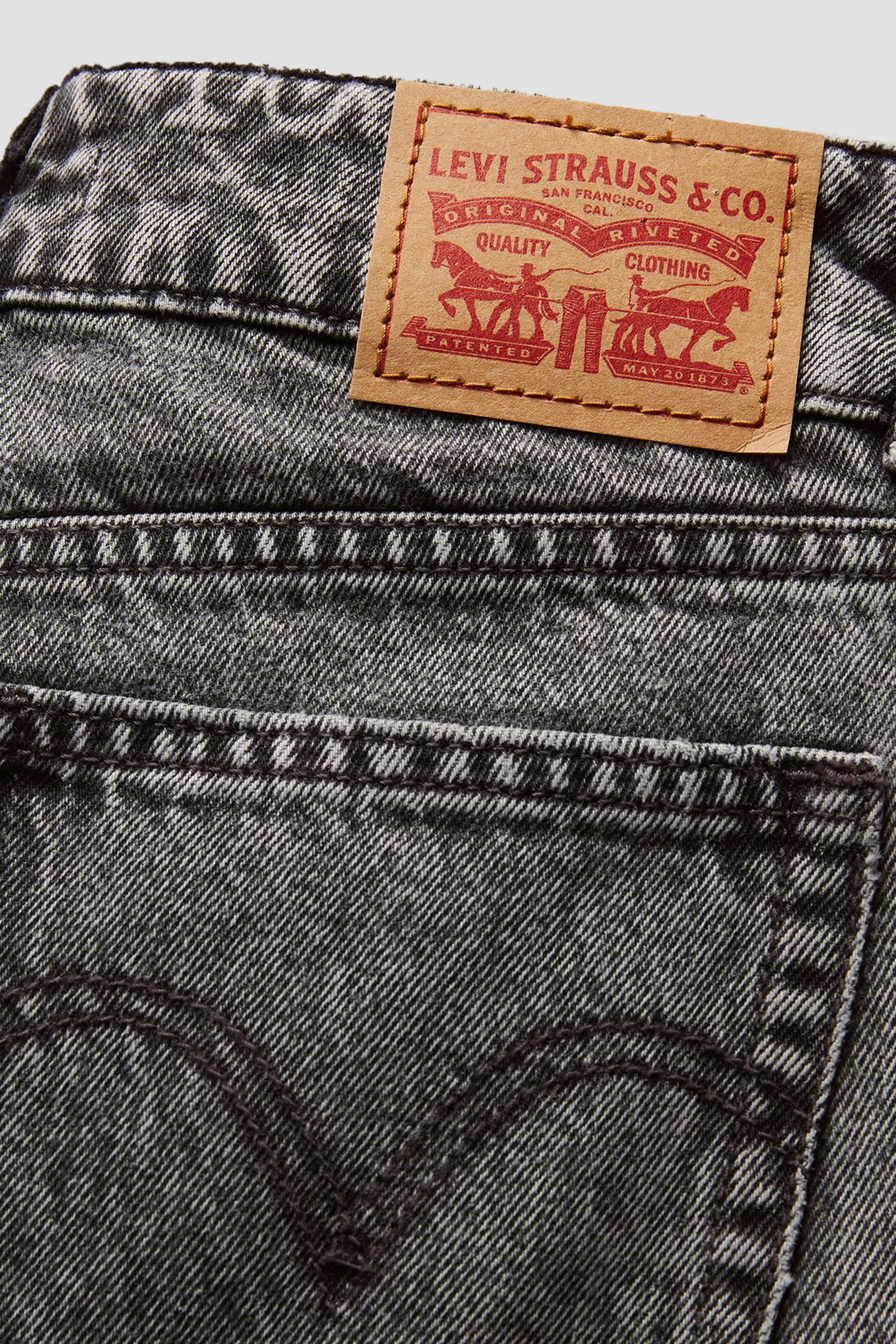 Женские серые джинсы Superlow Relaxed Straight Levi’s® A7498;0003