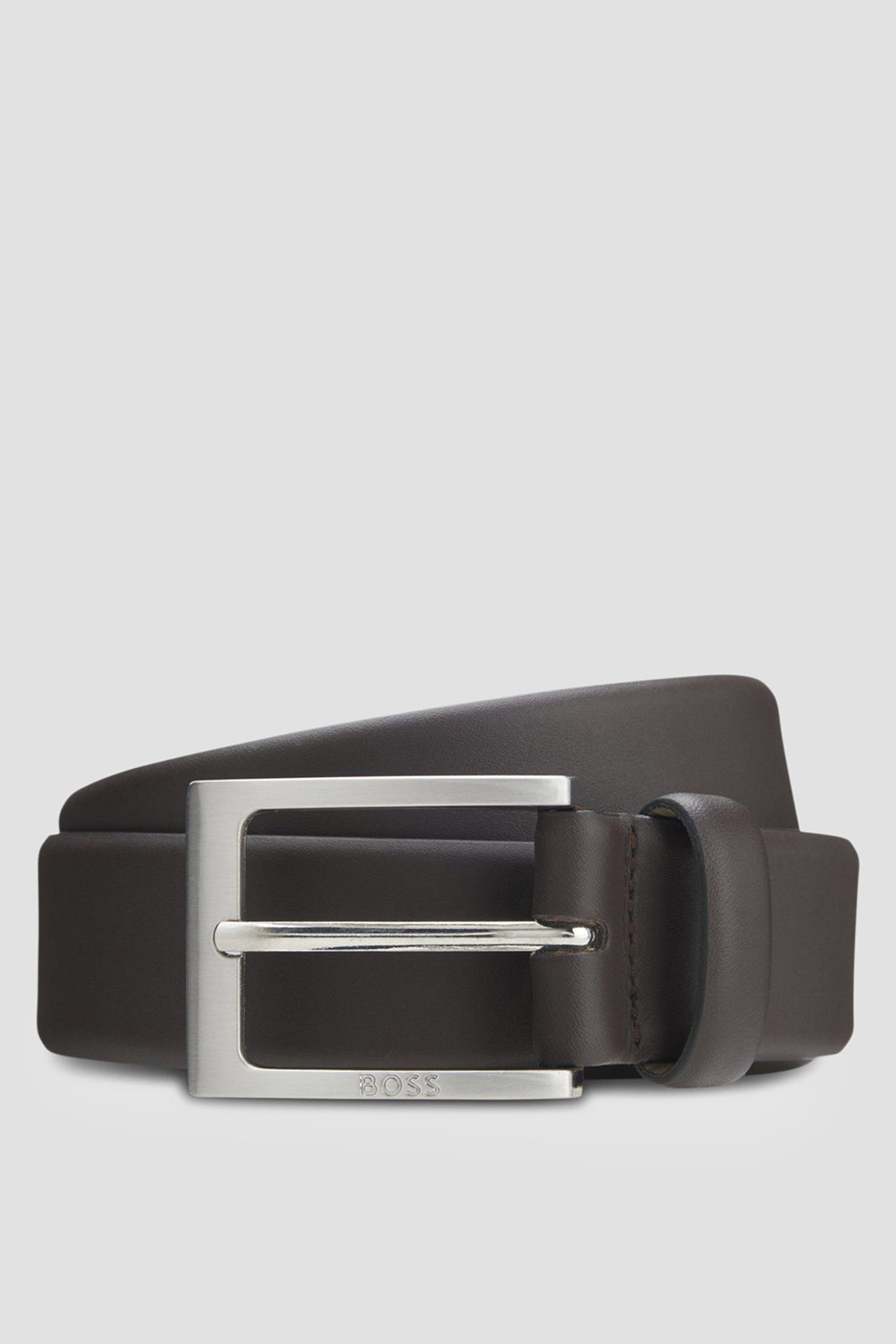 Чоловічий темно-коричневий шкіряний ремінь BOSS 50470787;203
