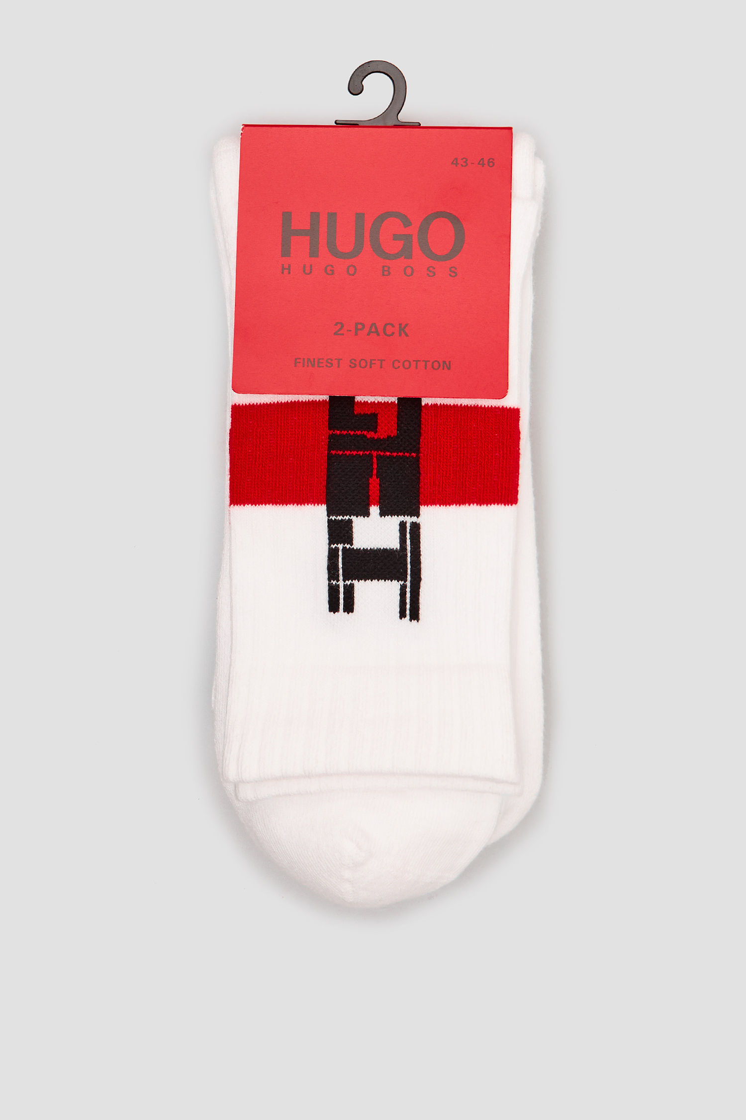 Чоловічі білі шкарпетки (2 пари) HUGO 50442903;100