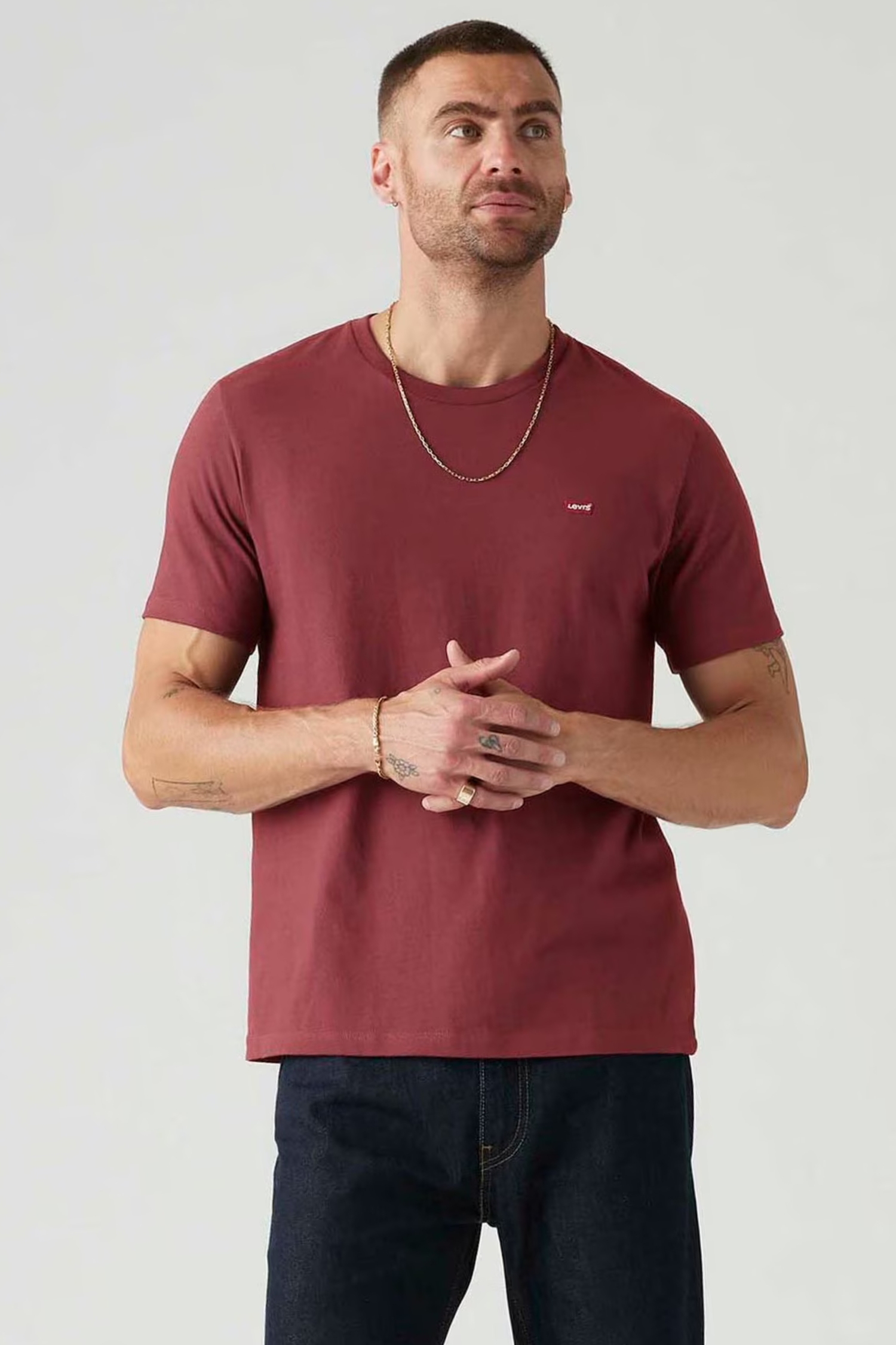 Мужская бордовая футболка Levi’s® 56605;0199