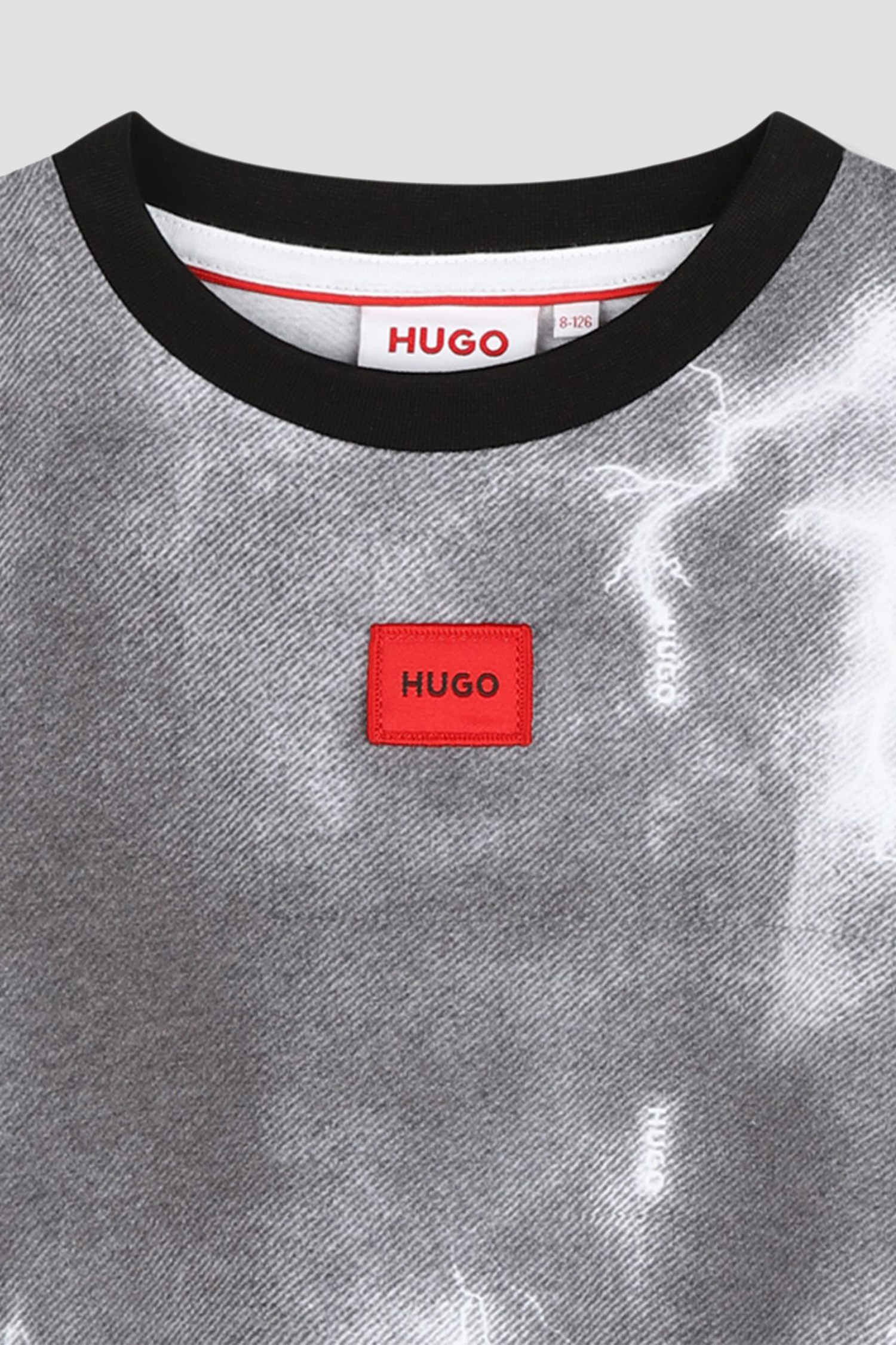 Дитяча сіра футболка HUGO kids G00012;M60