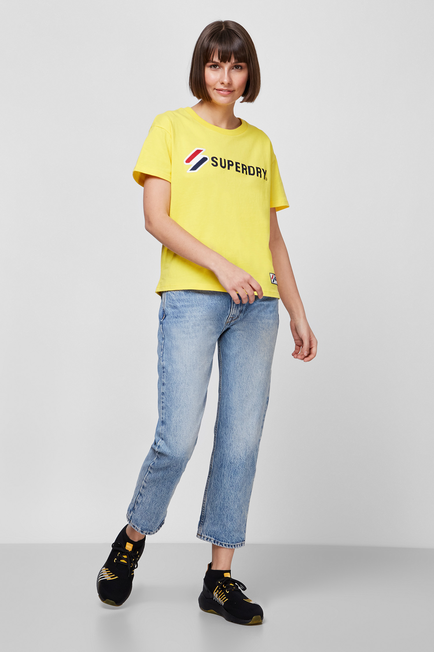 Женская желтая футболка SuperDry W1010496A;NWI