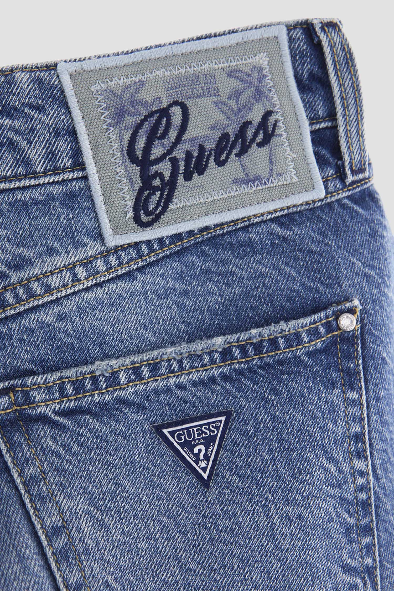 Жіночі блакитні джинсові шорти Guess W4GD20.D5B64;H4M3