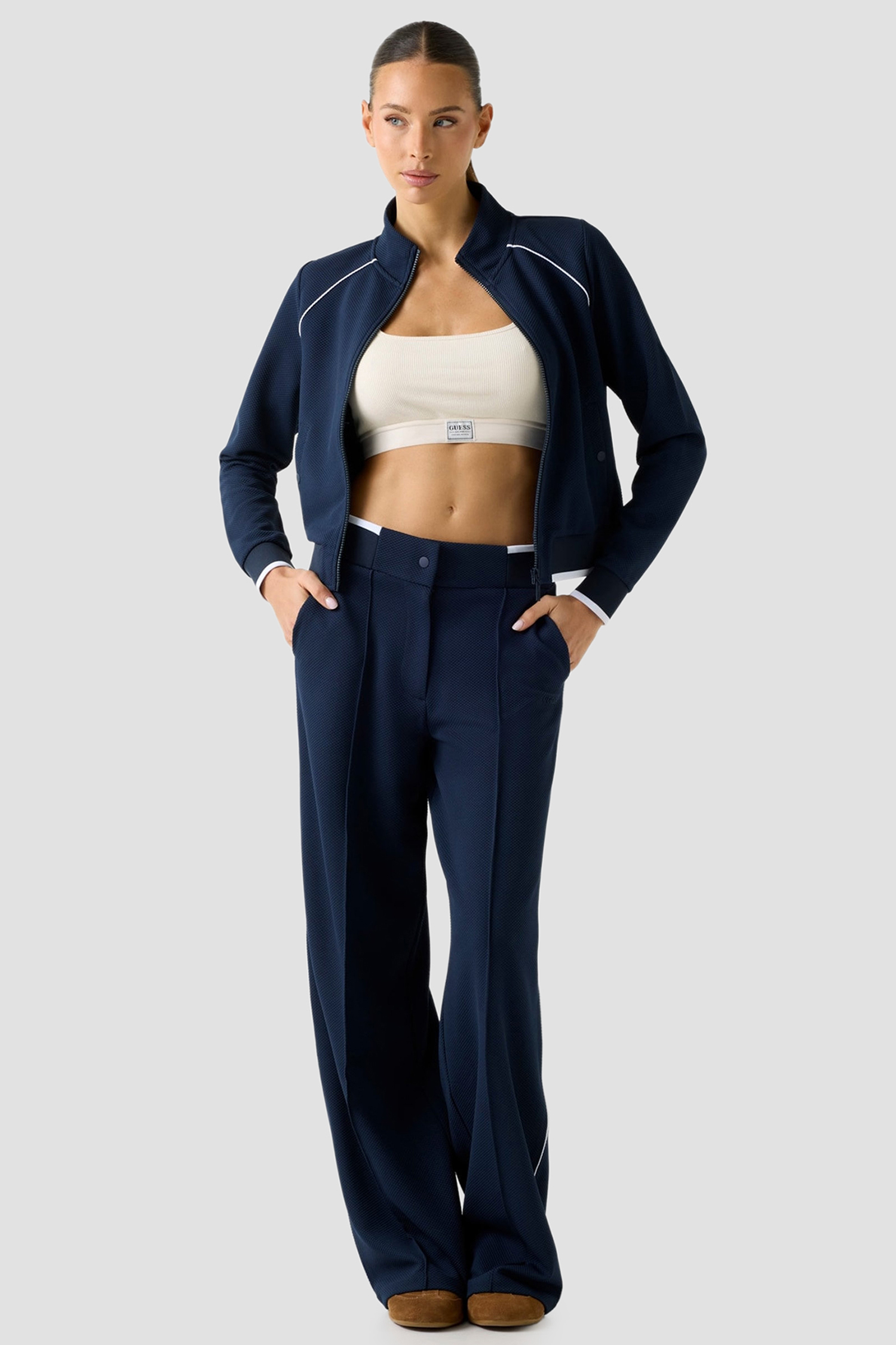 Жіночі темно-сині брюки Guess V6GB03.K2918;A71W