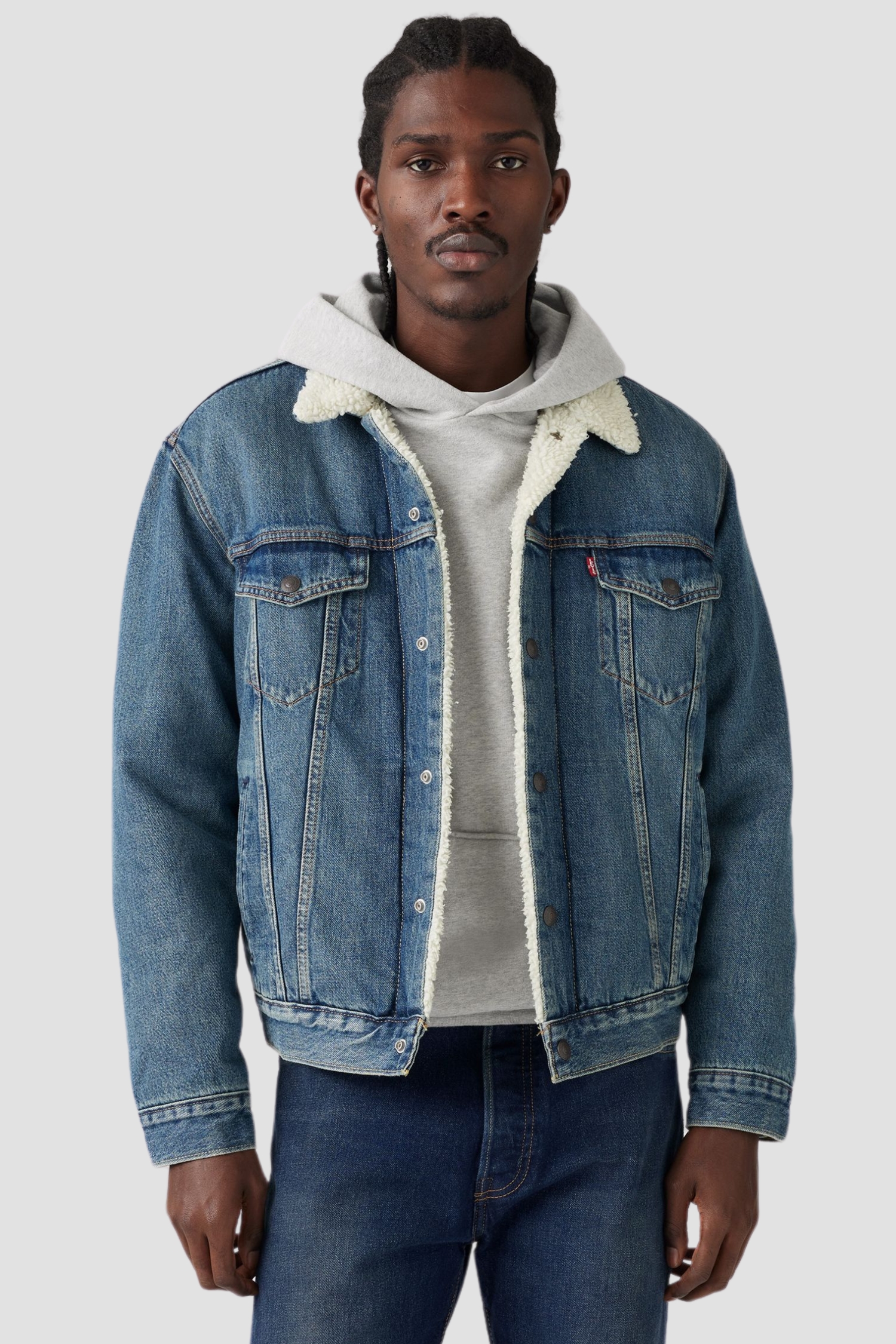 Мужская голубая джинсовая куртка Levi’s® 16365;0128