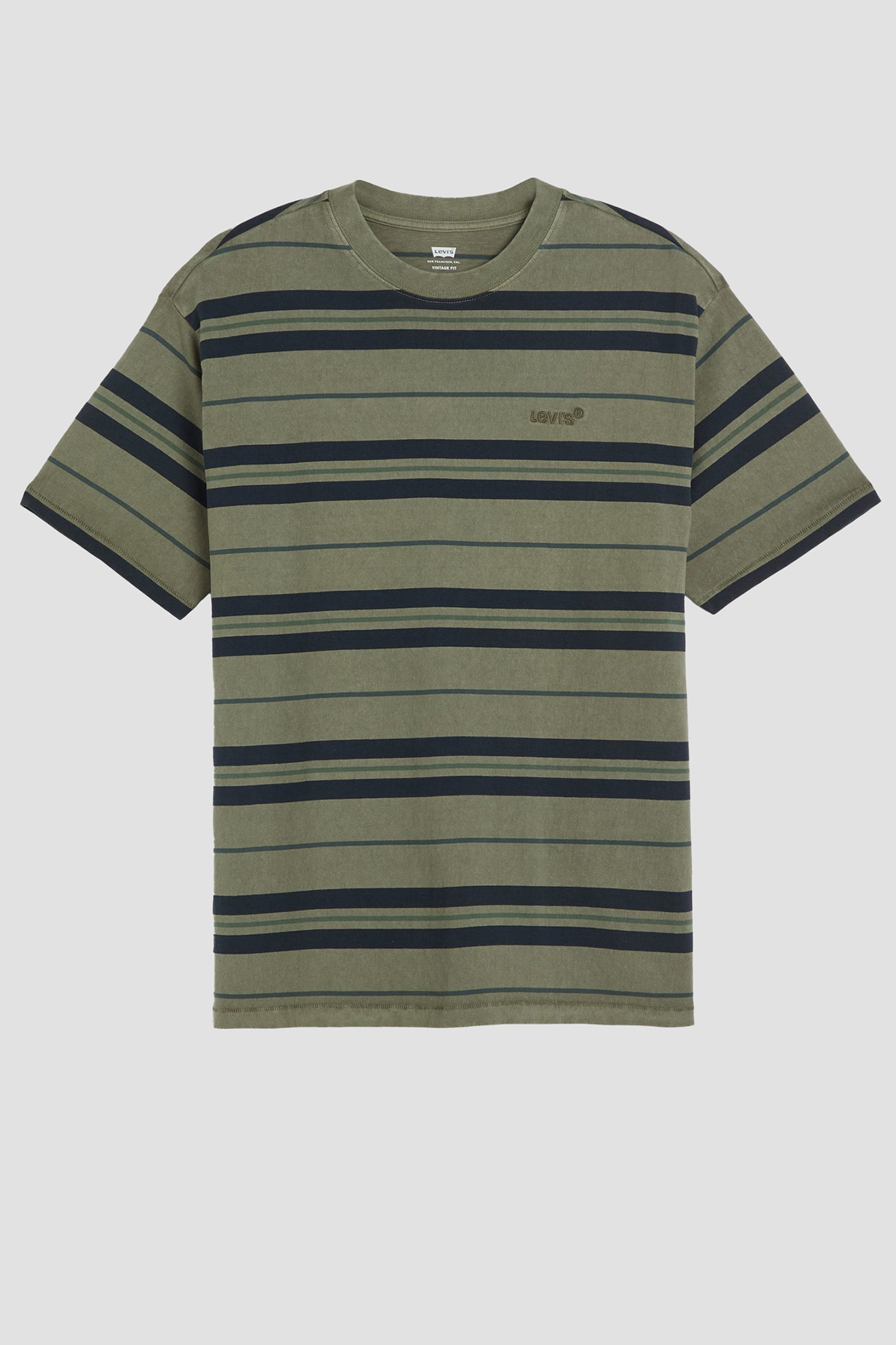 Чоловіча зелена футболка у смужку Levi’s® A0637;0143