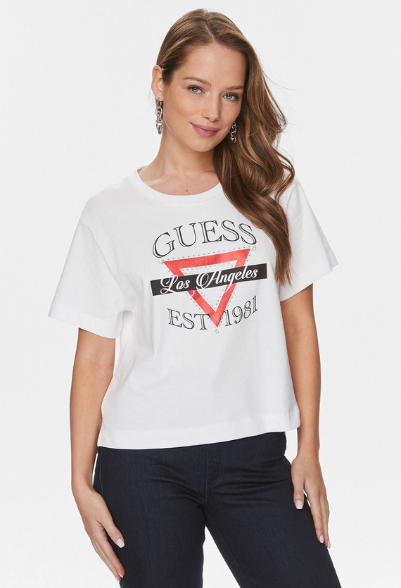 Женская белая футболка Guess W4RI43.K8FQ4;G011 — Ultrashop
