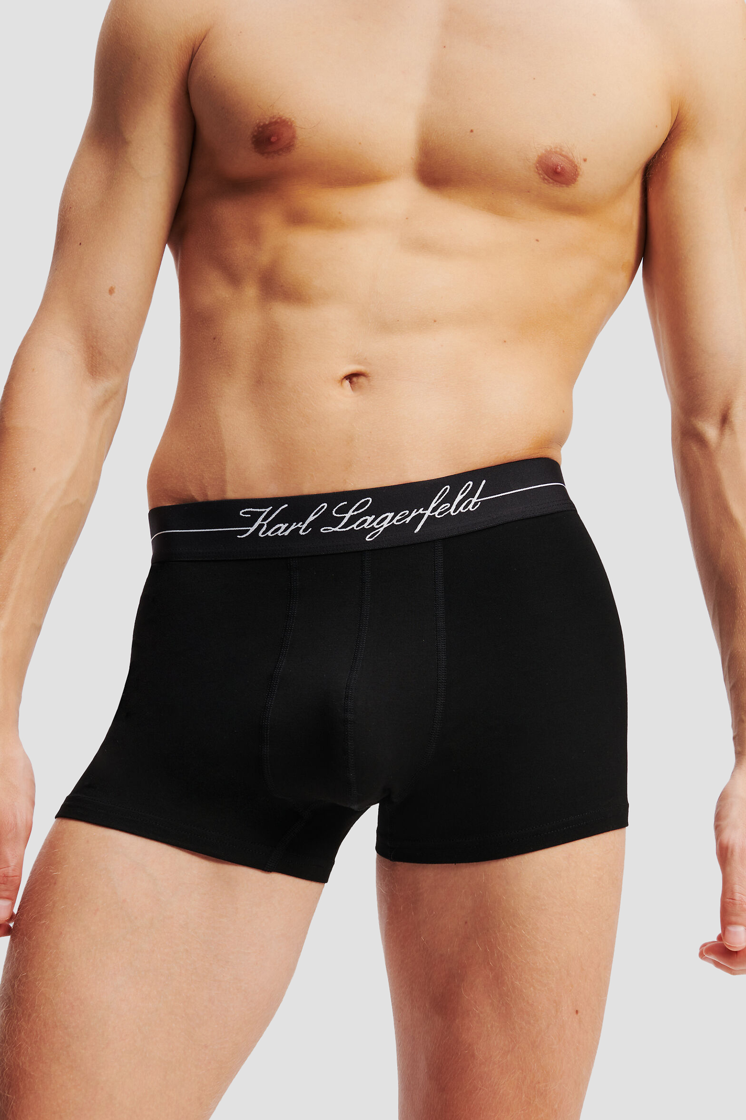 Мужские черные боксеры (3 шт) Karl Lagerfeld A1M47089;999