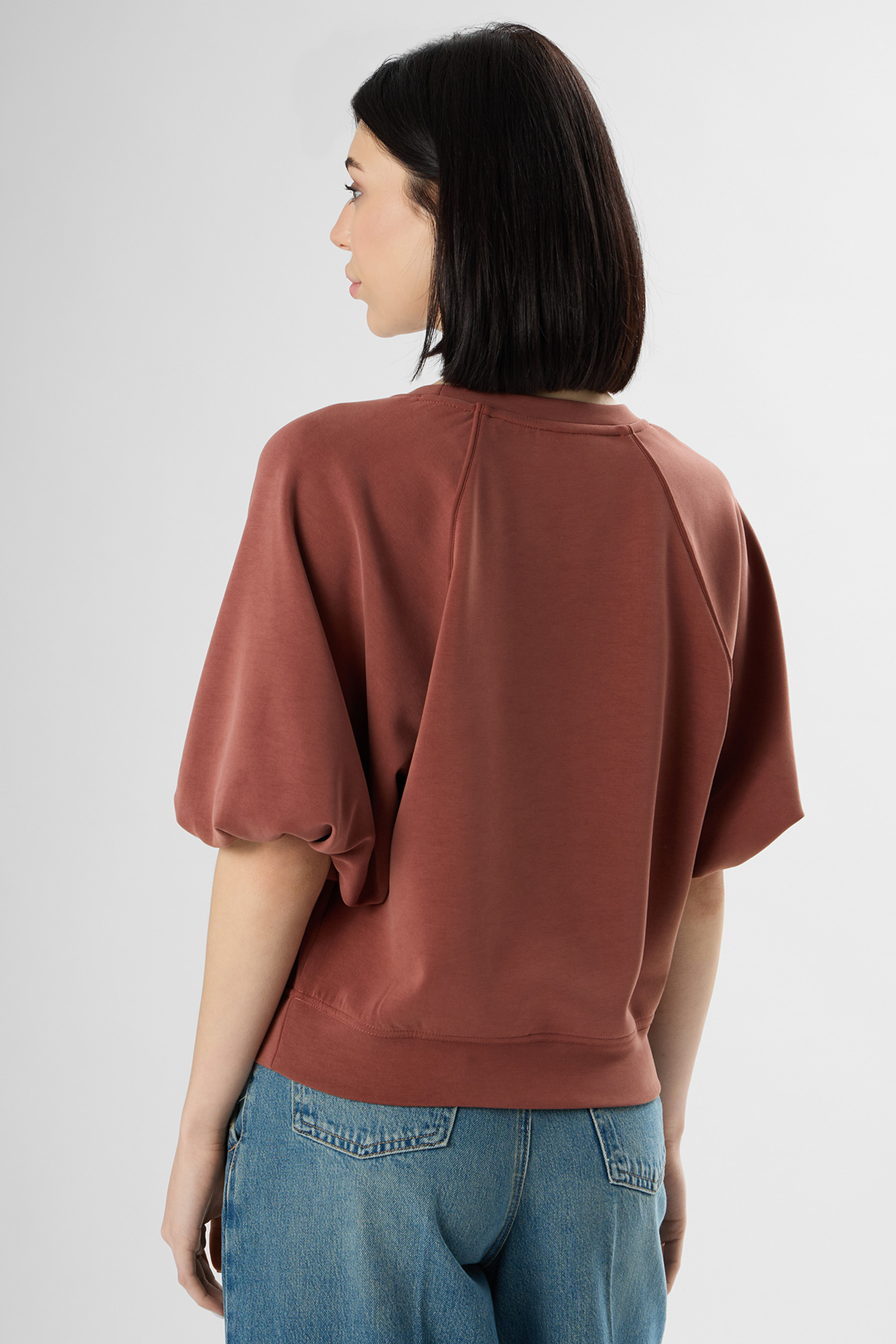 Жіночий бордовий світшот BOSS Orange 50556383;604