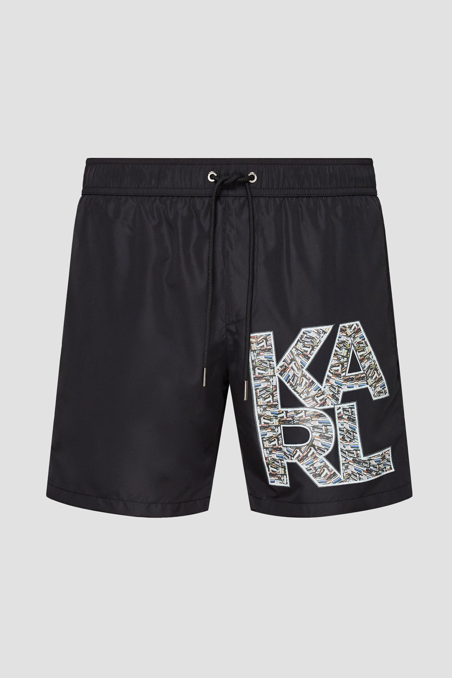 Черные плавательные шорты для парней Karl Lagerfeld KL21MBM02;ONE COLOUR