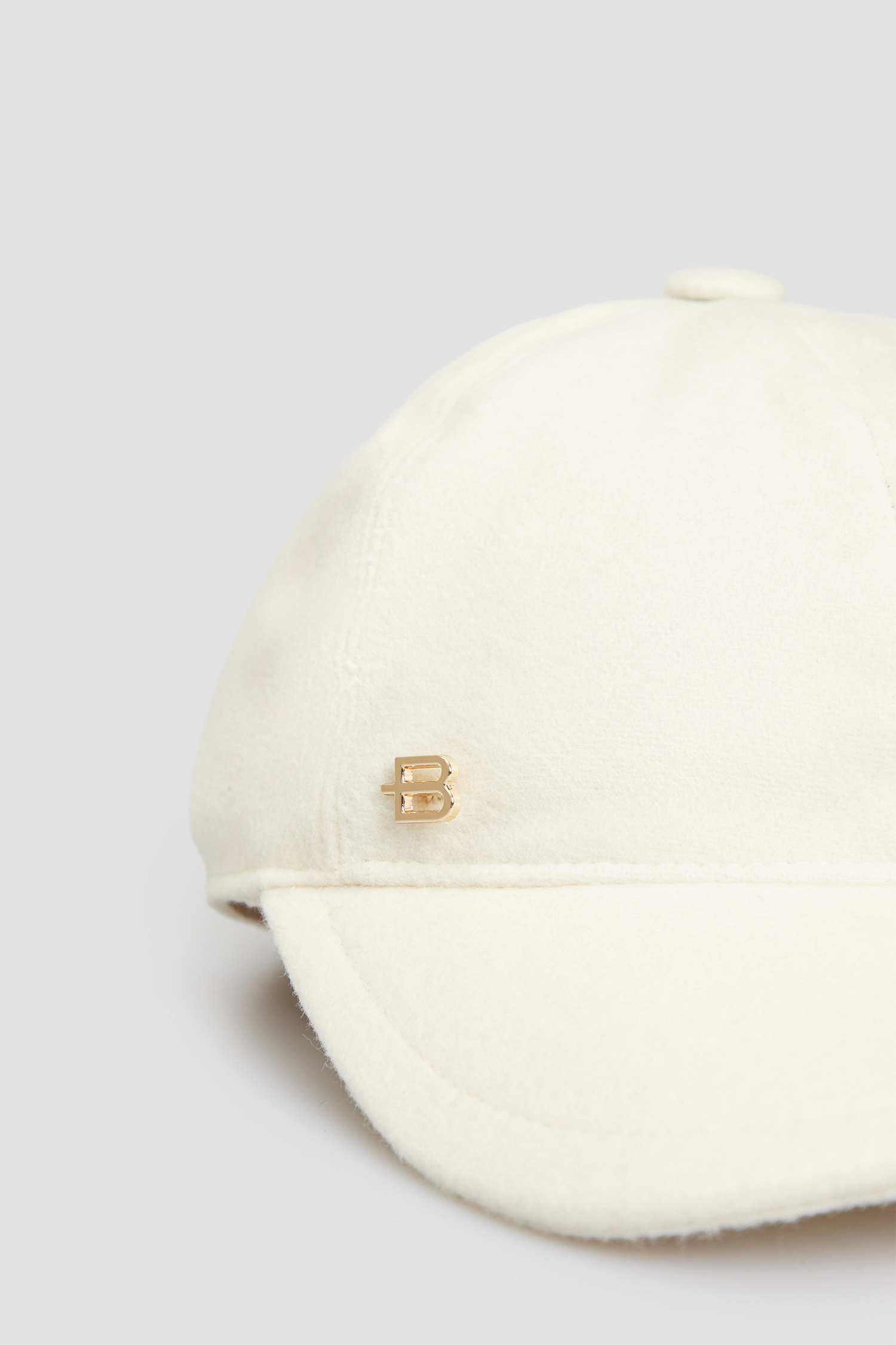 Женская белая шерстяная кепка BALDININI L3B026XXLANA;9012