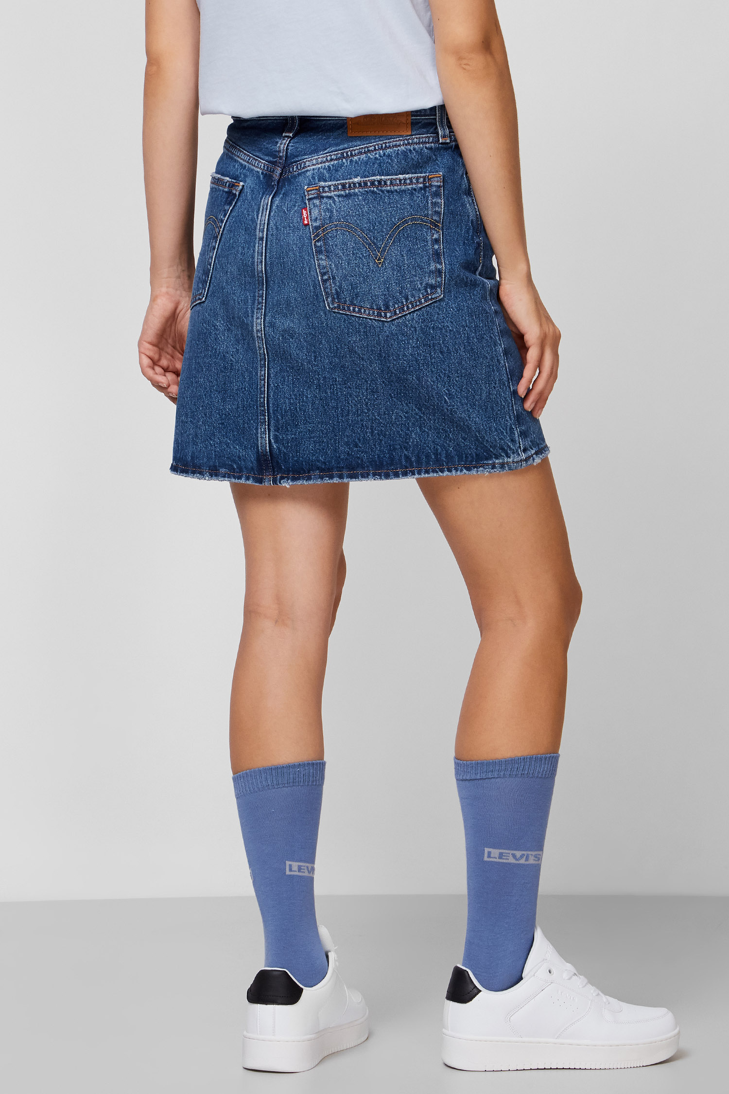 Женская синяя джинсовая юбка Levi's® 77882;0044 — Ultrashop