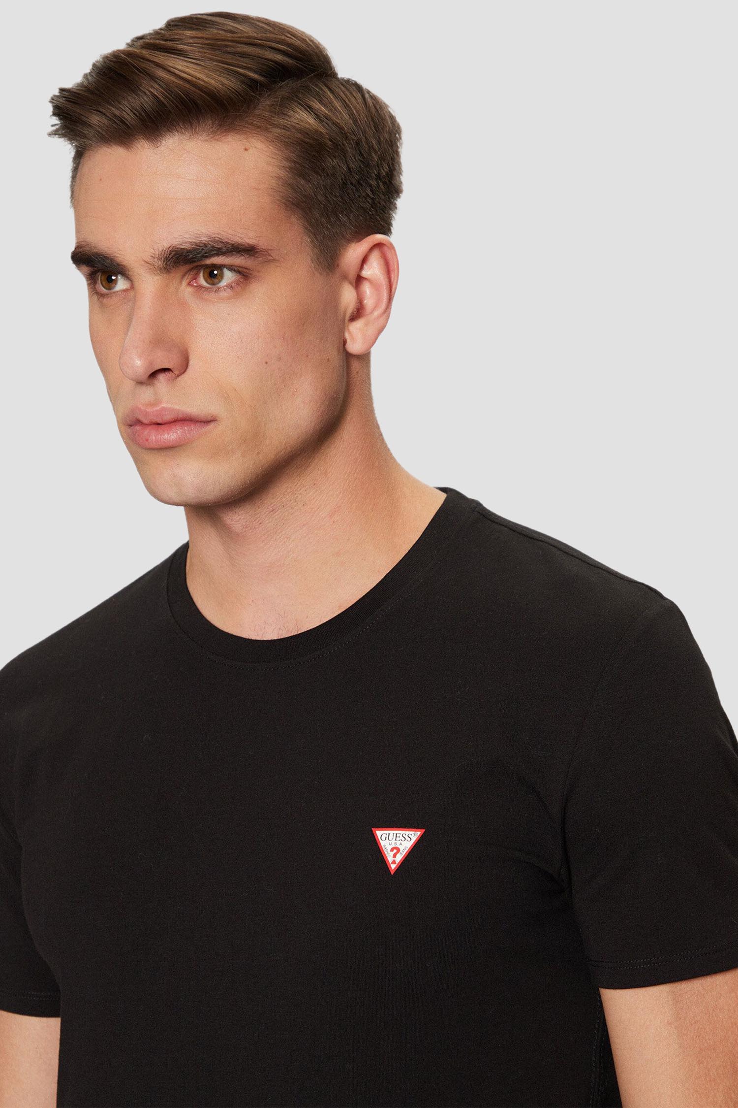 Мужская черная футболка Guess M2YI24.J1314;JBLK