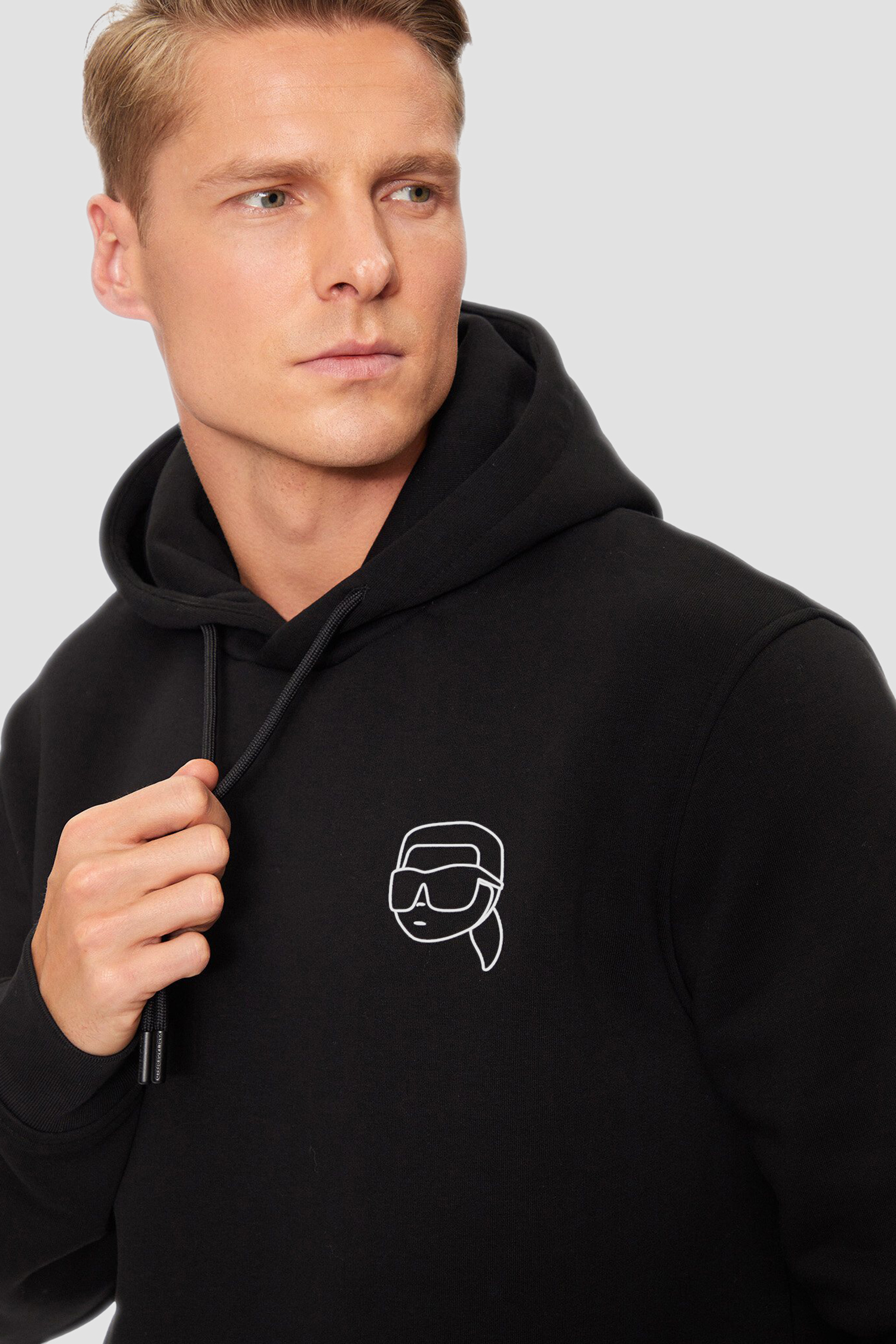 Мужское черное худи Karl Lagerfeld 544908.705442;991