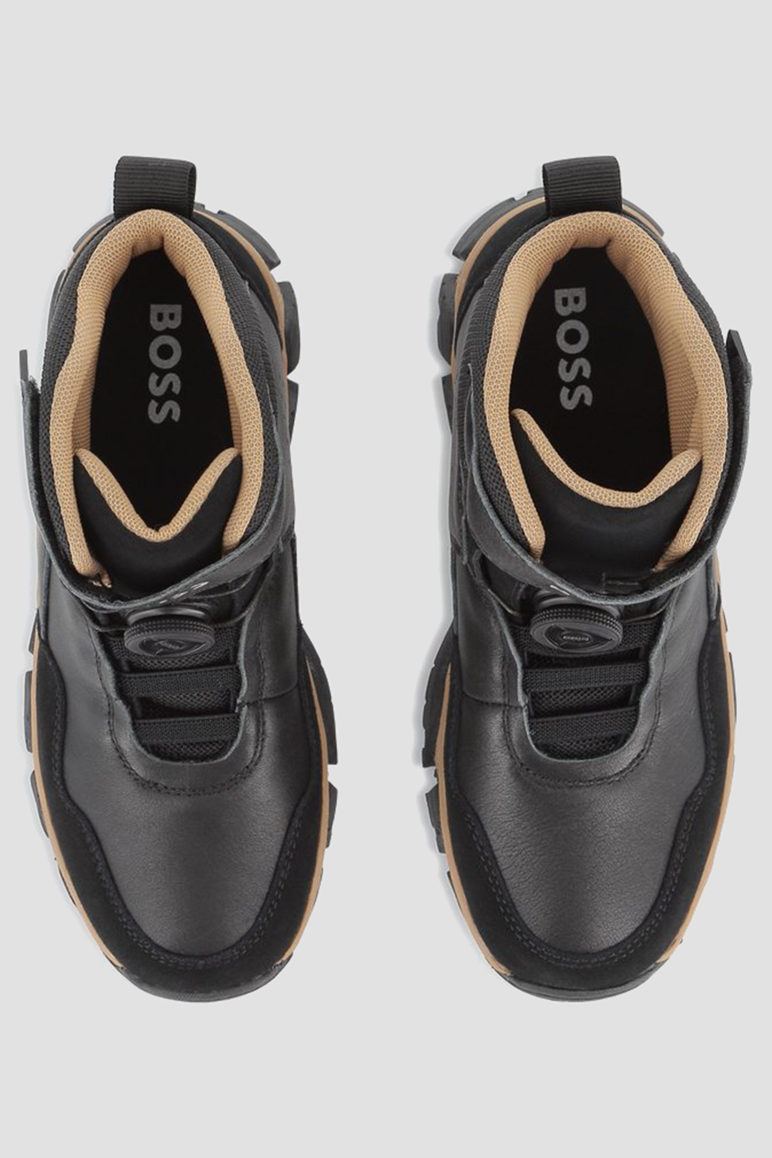 Дитячі чорні черевики BOSS kids J52568;09B