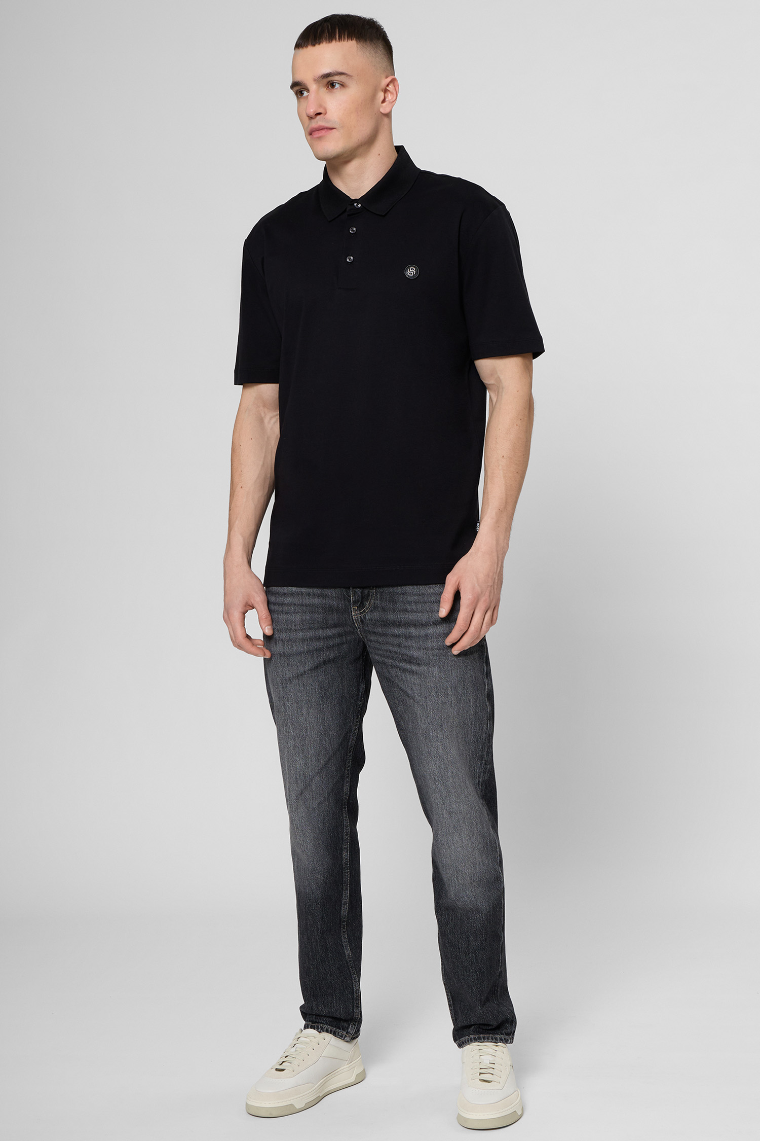 Чоловіче чорне поло BOSS 50555829;001