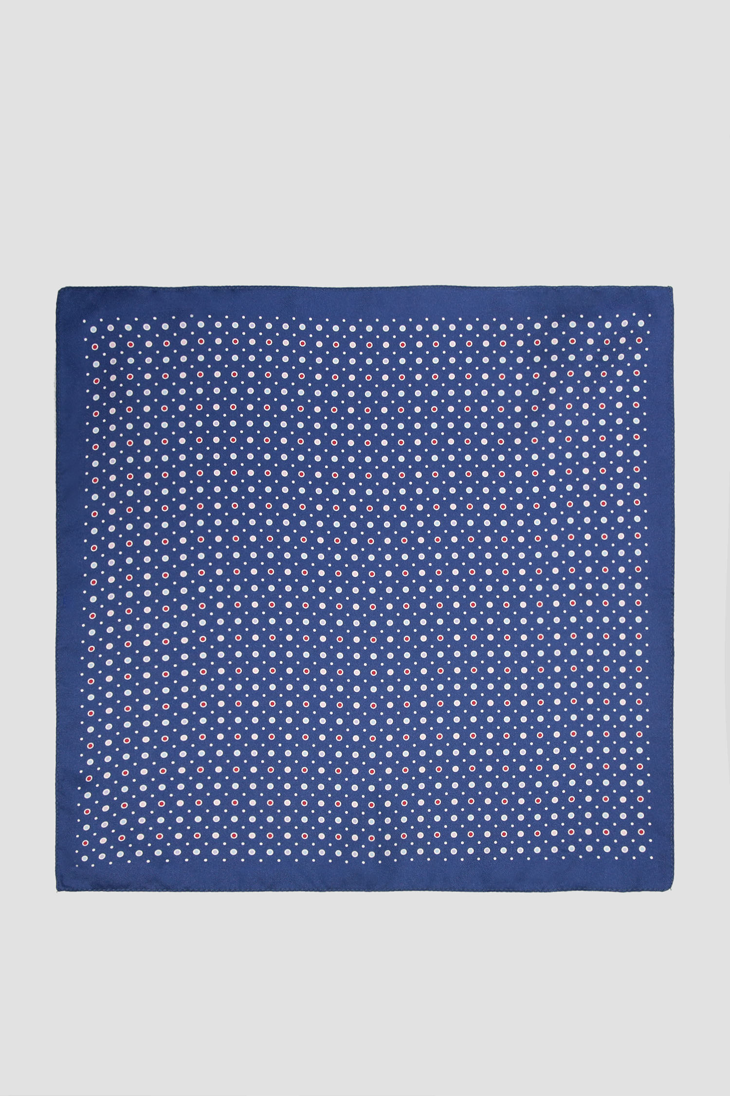 Мужской синий шелковый платок с узором BOSS 50376126;449