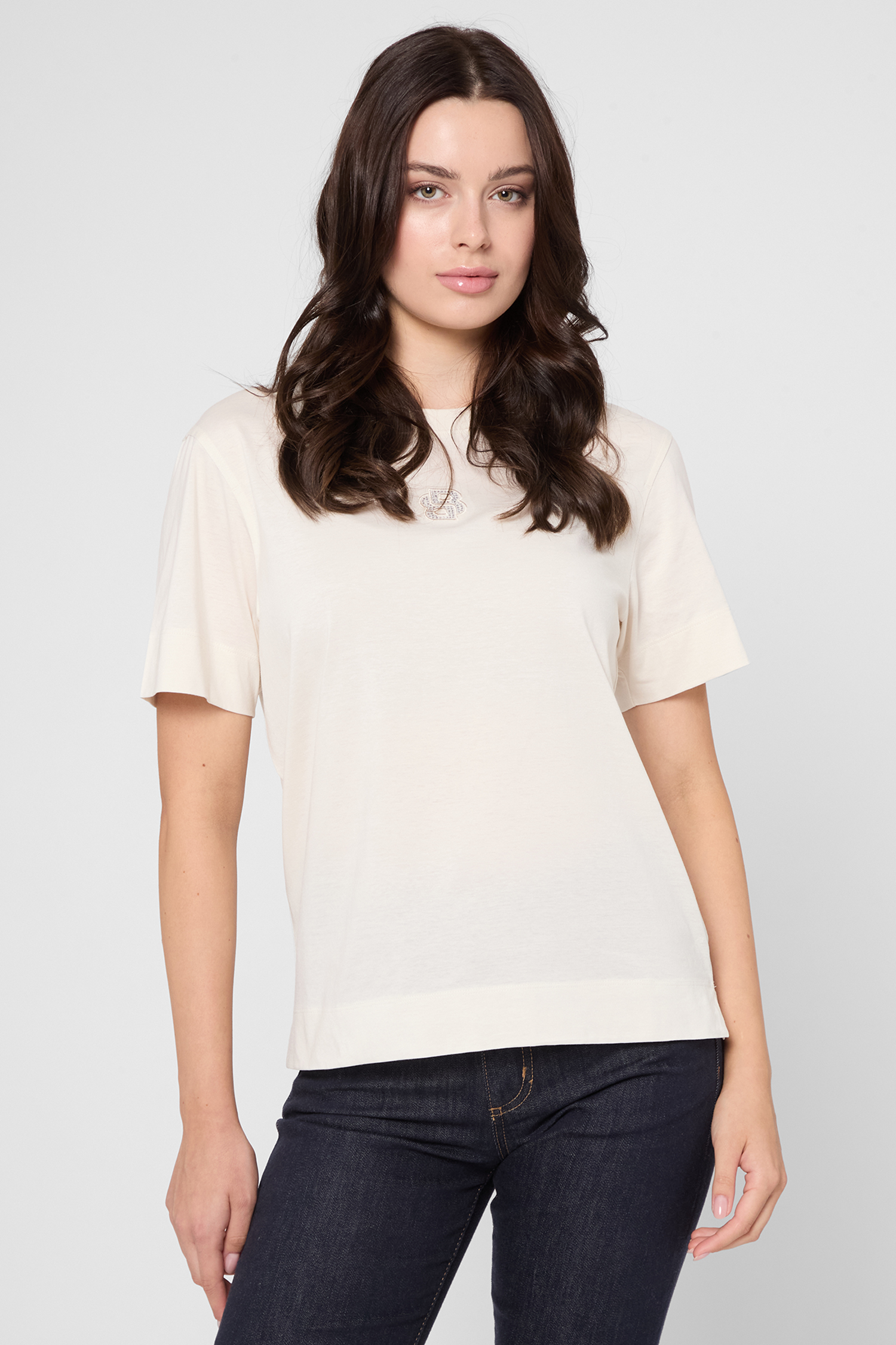 Жіноча біла футболка BOSS 50551443;118