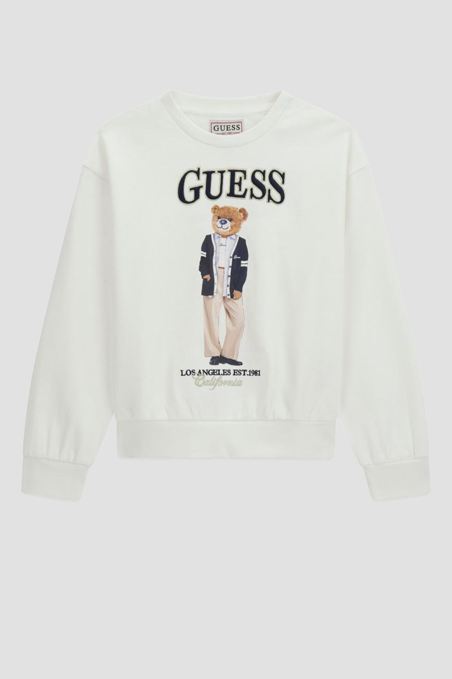 Детский белый свитшот Guess Kids J6YQ01.K4419;G012