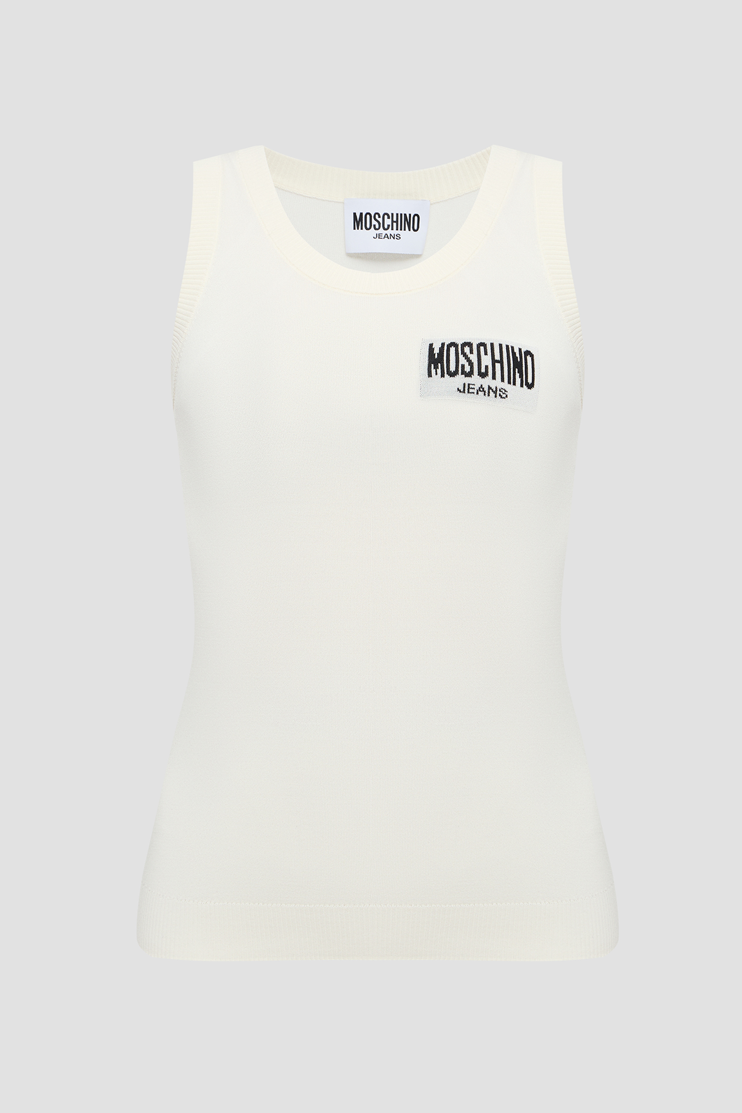 Женский белый топ Moschino V0886.3207;2003