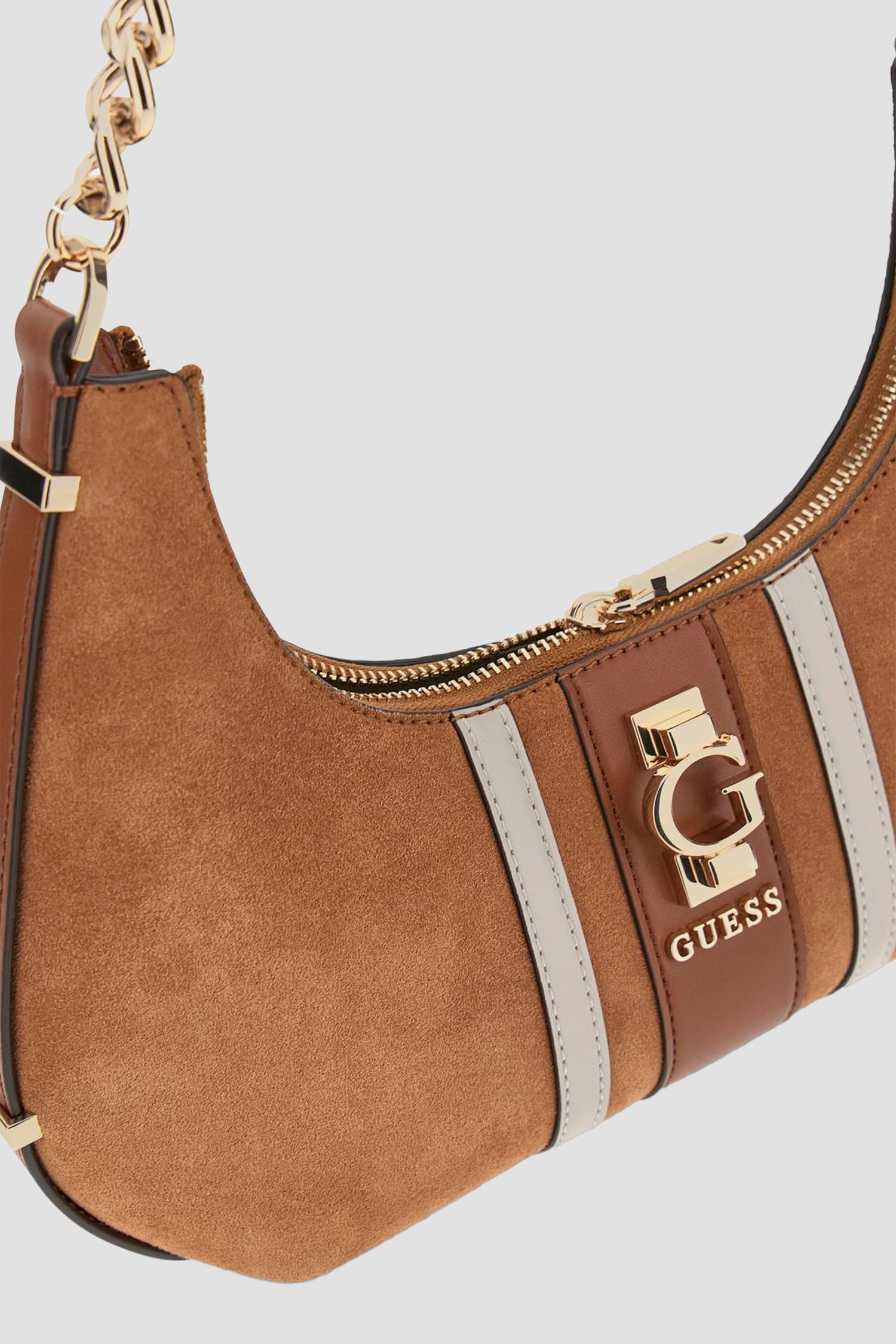 Жіноча коричнева замшева сумка Guess HWSB78.38180;CGM