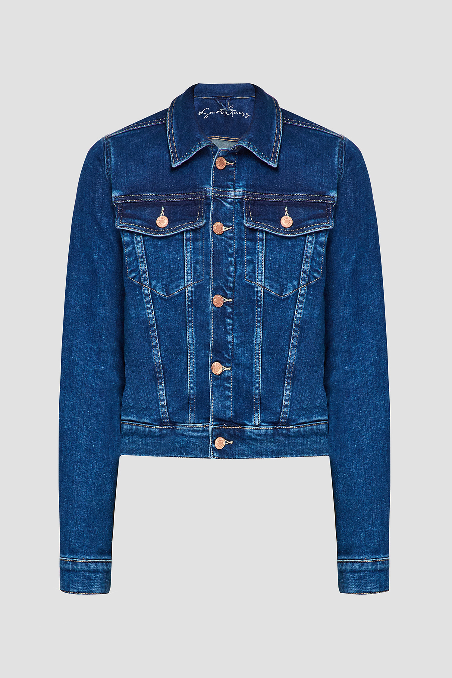 Жіноча темно-синя джинсова куртка Guess W1RN01.D4663;SOCH